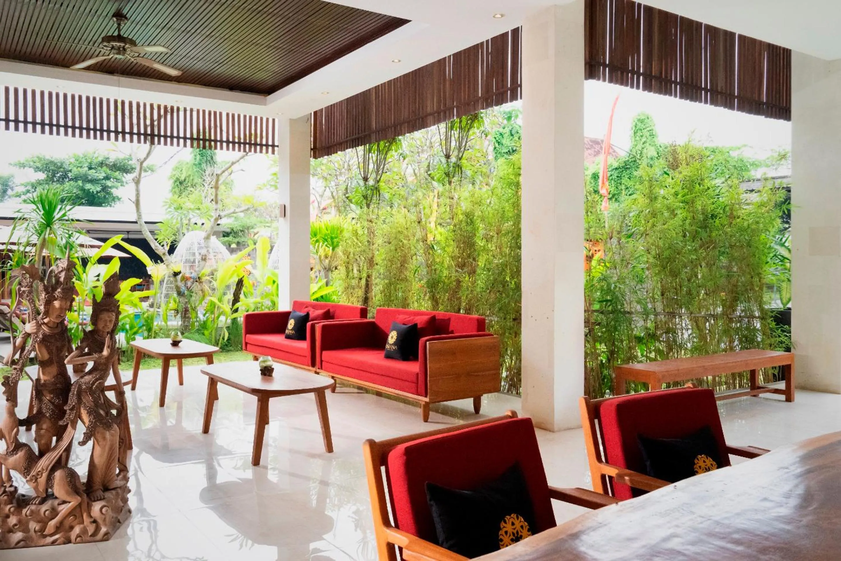 Lobby or reception in Freddies Resort & Villas Ubud by Kanaya Hospitality