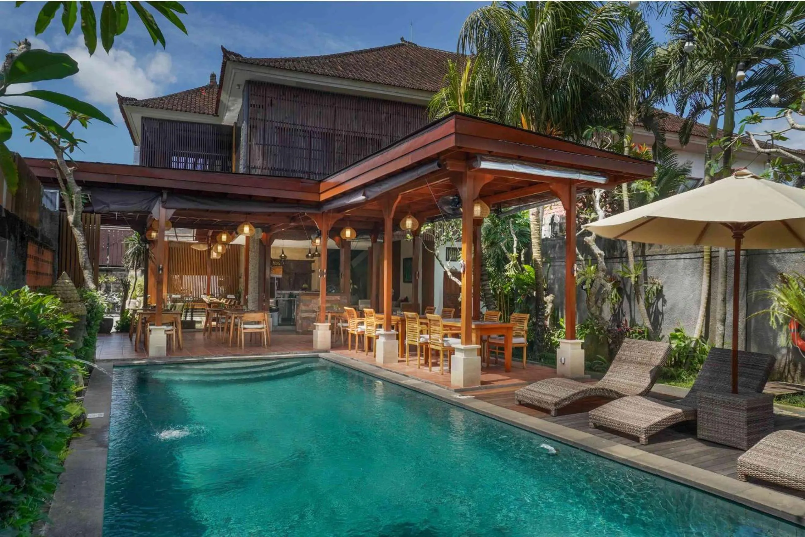 Restaurant/places to eat in Freddies Resort & Villas Ubud by Kanaya Hospitality