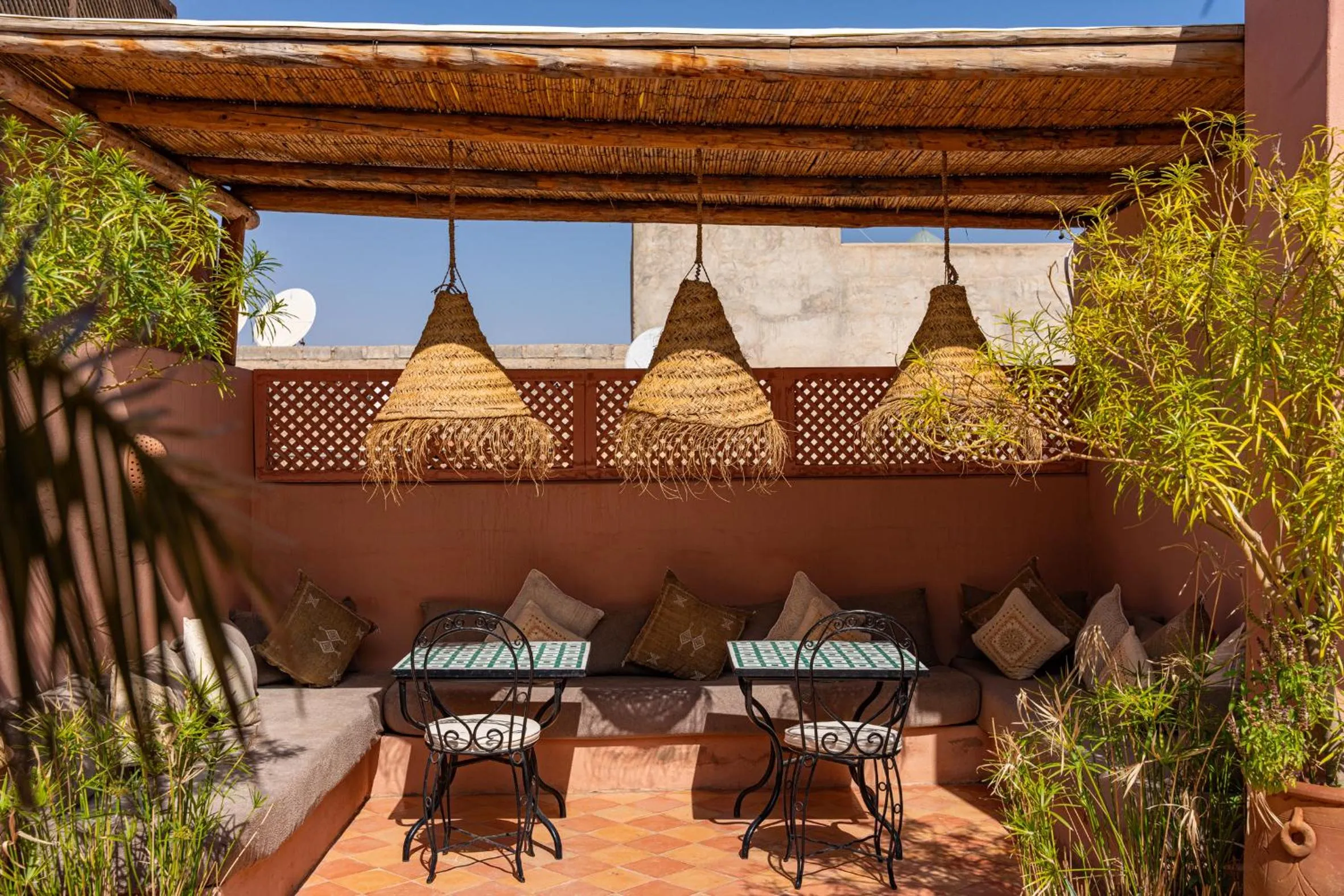 Patio in Riad l'Oiseau du Paradis