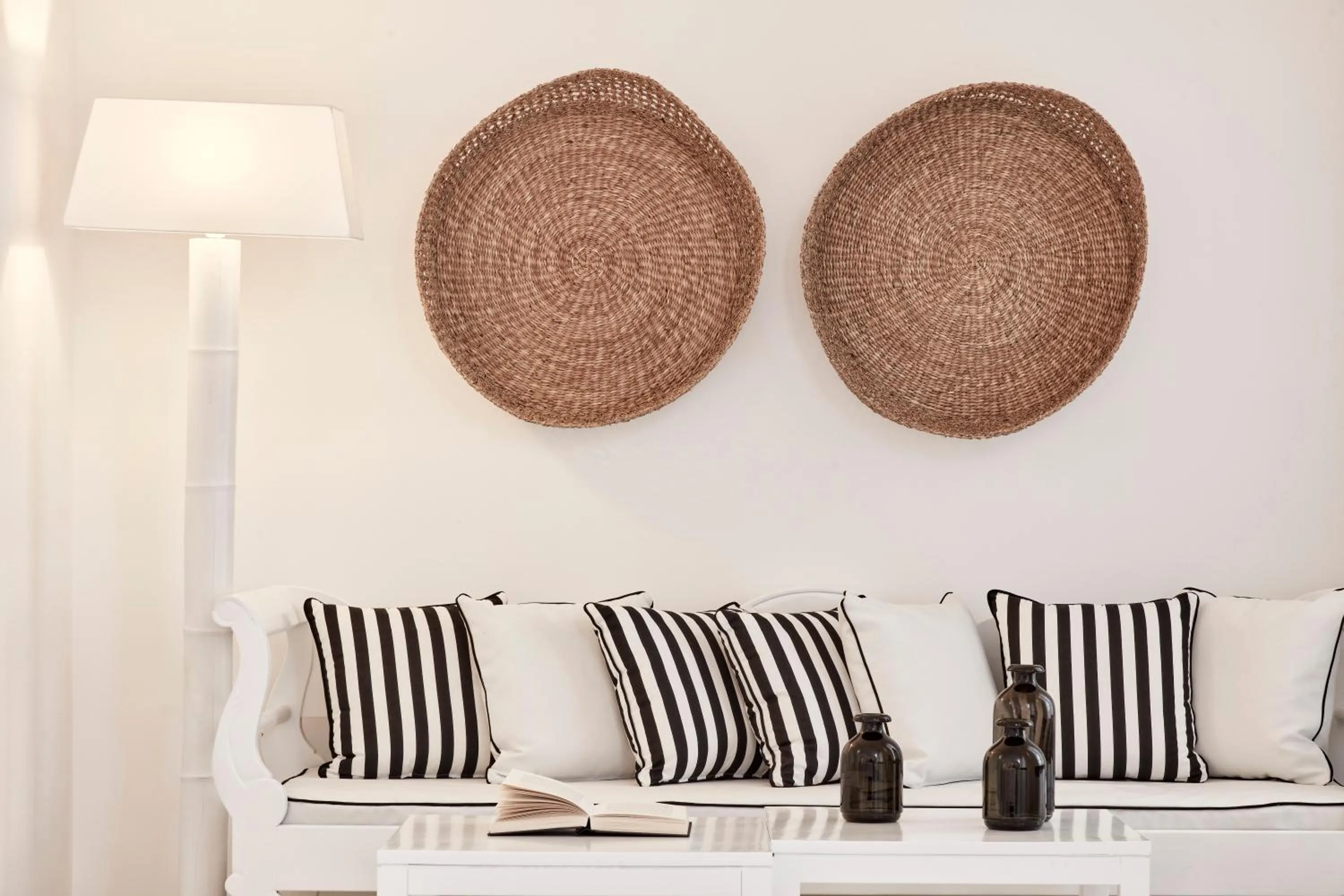 Seating area in Mr and Mrs White Paros