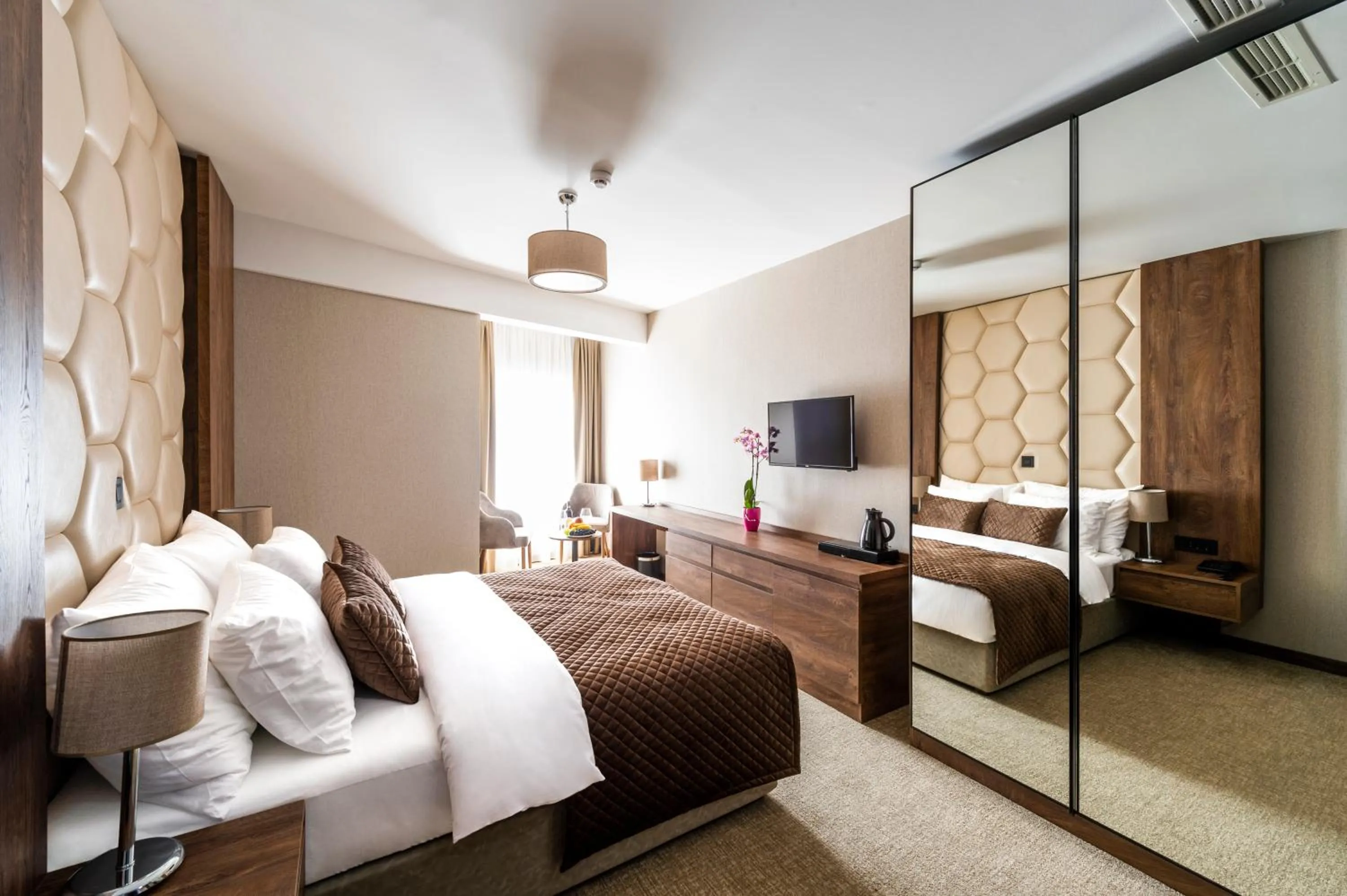 Bed in Amsterdam Hotel