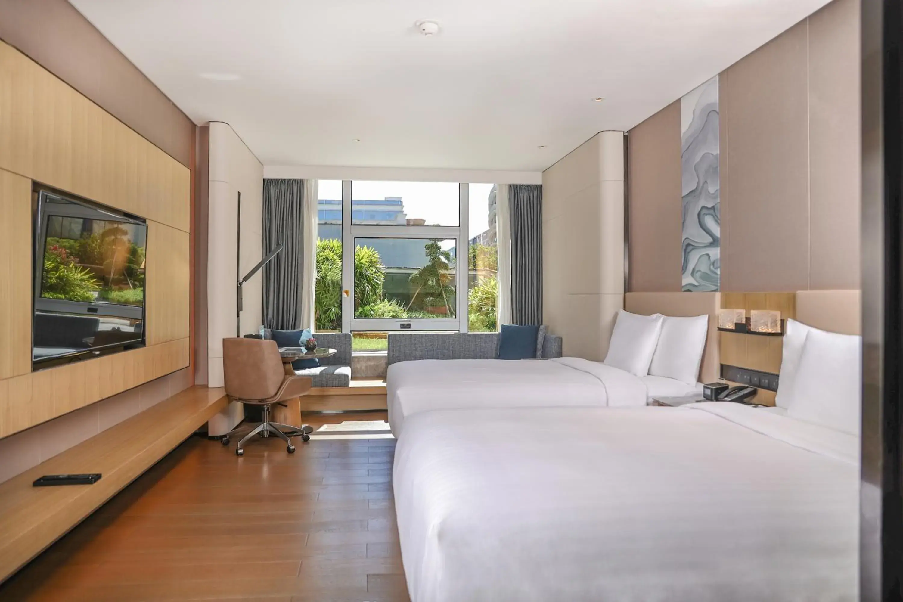 Twin Room with Garden View in Courtyard by Marriott Shenzhen Northwest Twin Room with Garden View in Courtyard by Marriott Shenzhen Northwest