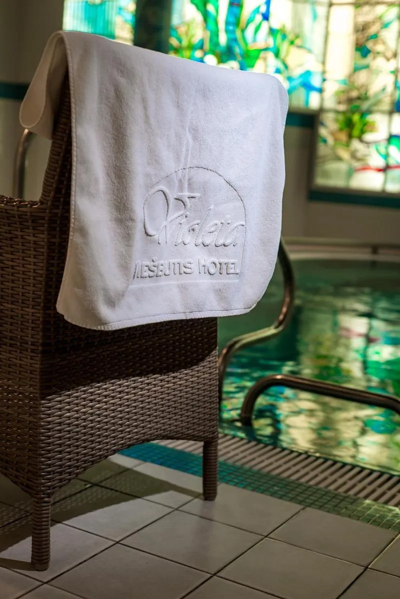 Pool view in Hotel Violeta