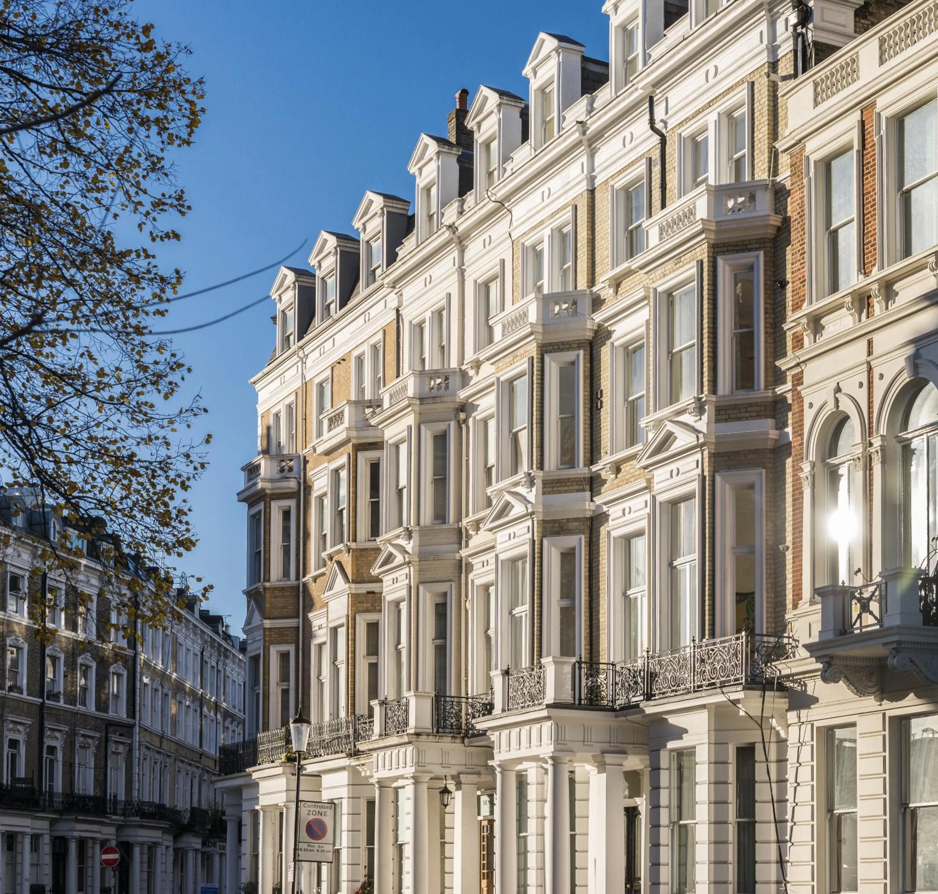 Text overlay in Nevern Place by Supercity Aparthotels