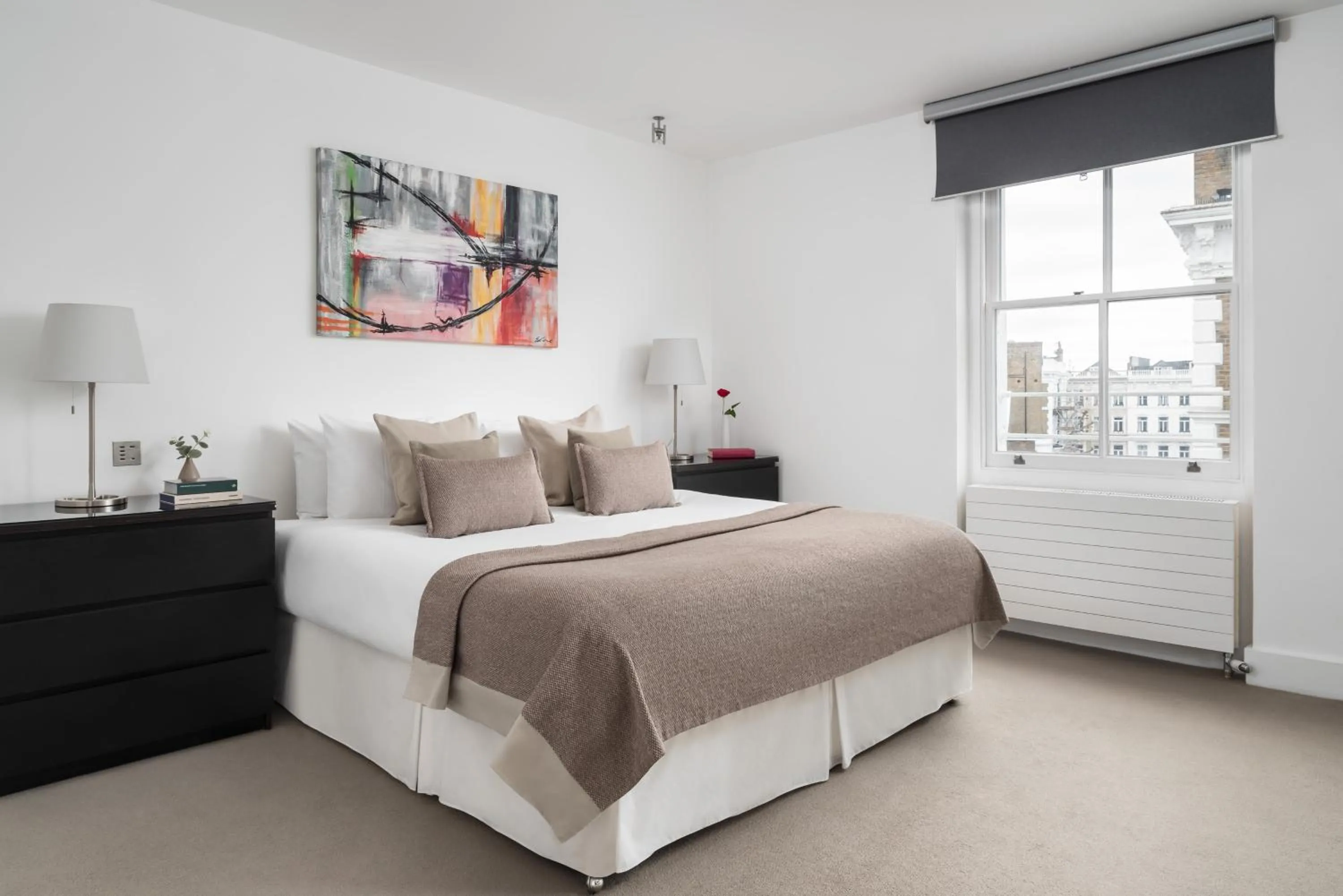 Bedroom, Bed in Nevern Place by Supercity Aparthotels