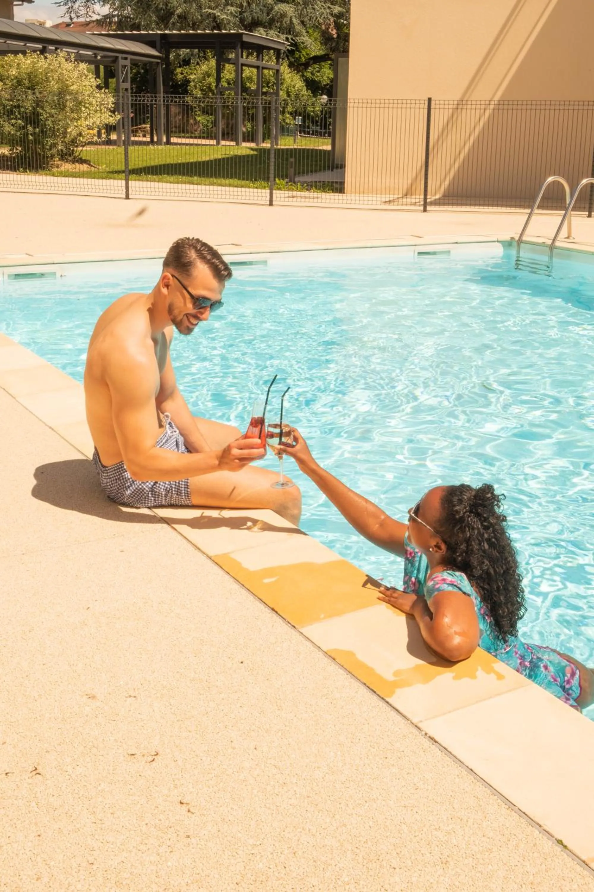 Swimming pool in The Residence Hotel Geneva Airport - M3 Ferney