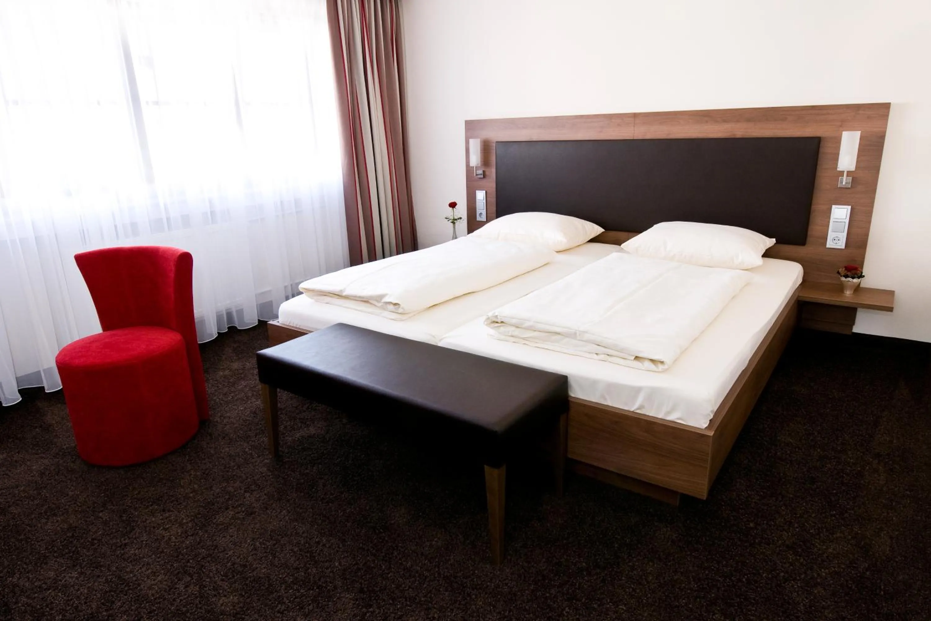 Bed in Hotel Schwanen