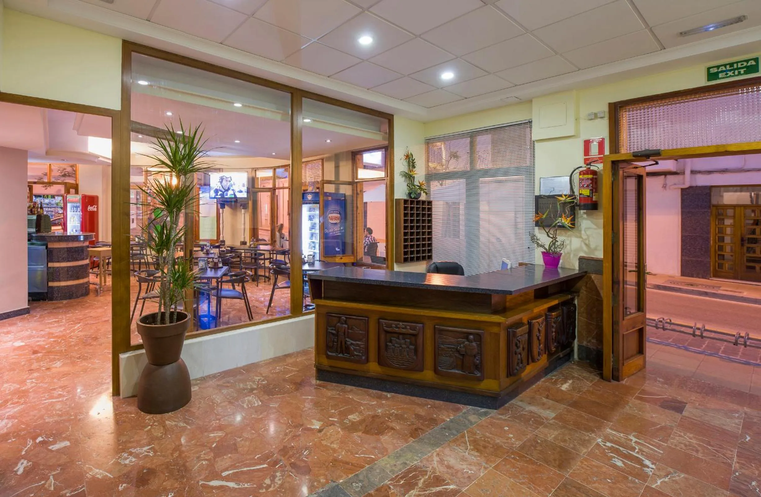 Lobby or reception in Hostal Alicante