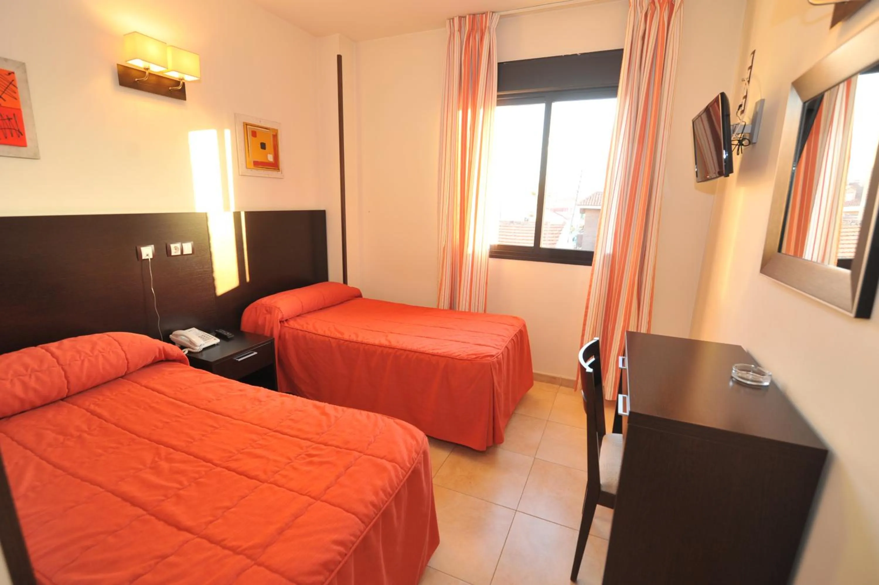 Decorative detail, Bed in Hostal Goyma III