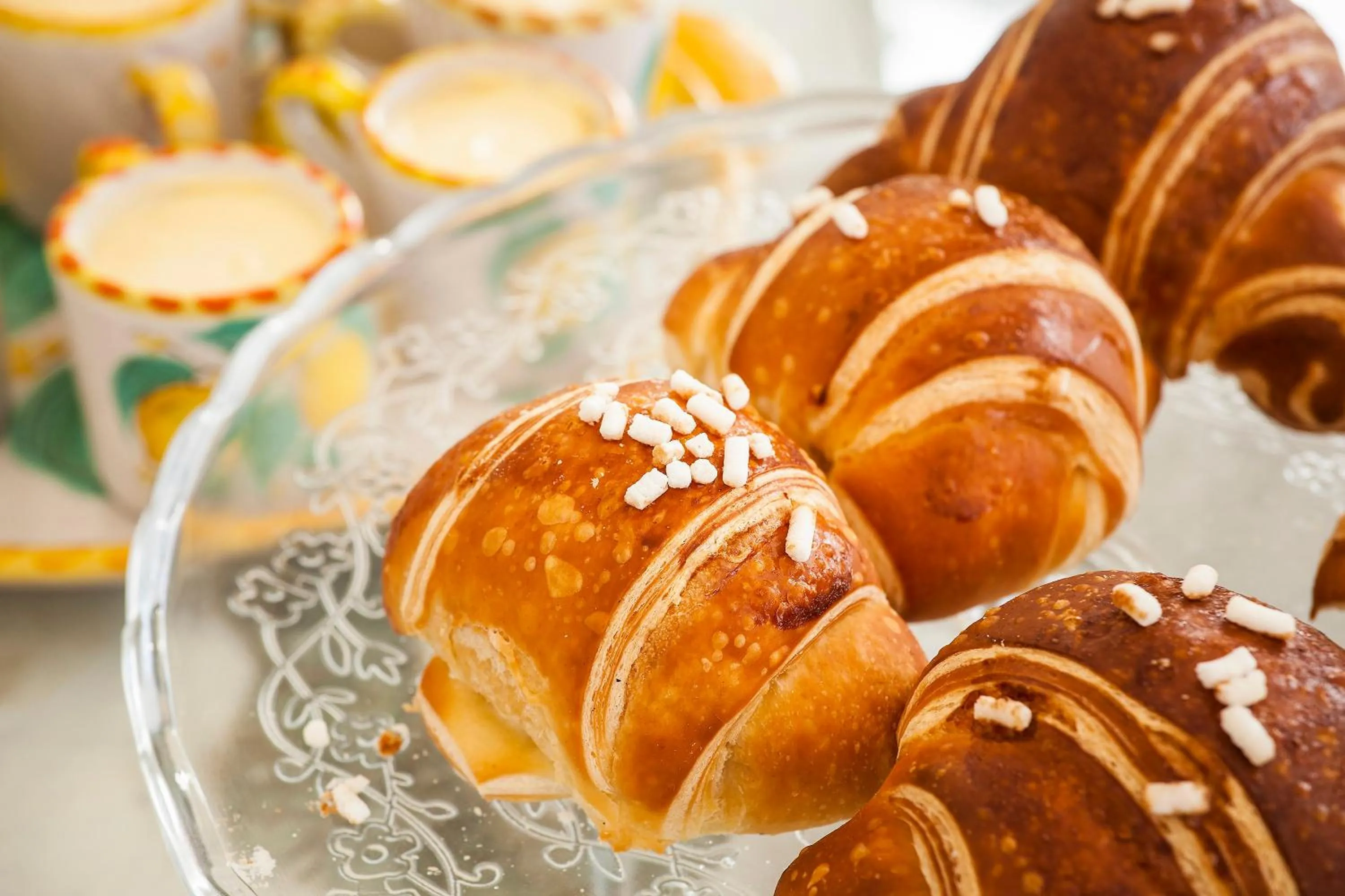 Italian breakfast in Tenuta Del Poggio Antico