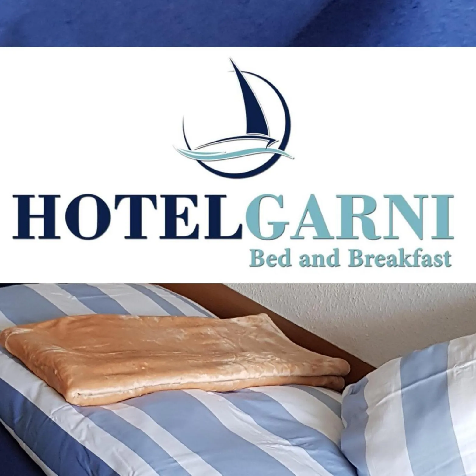 Logo/Certificate/Sign, Bed in Hotel Garni