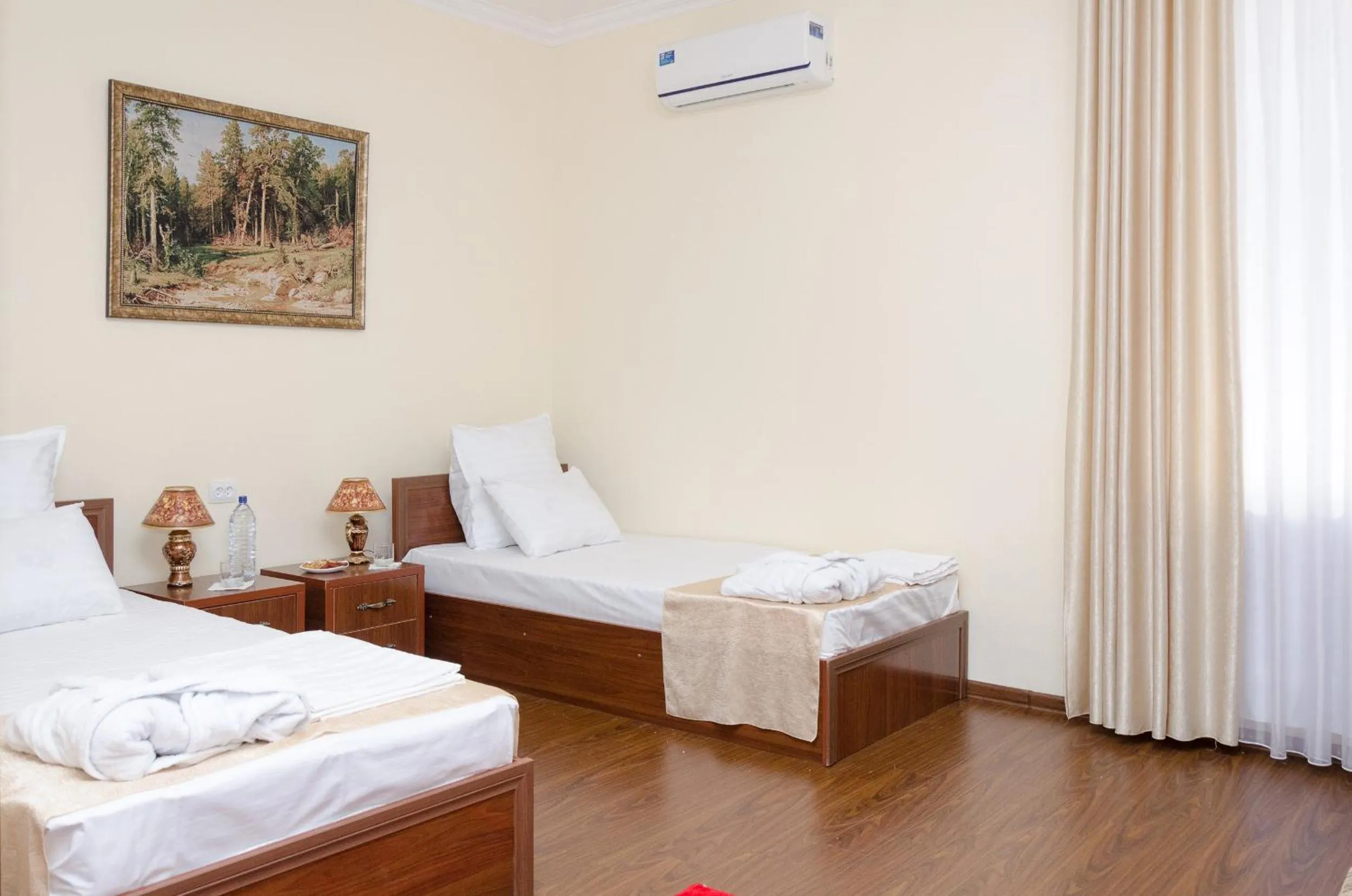 Bed in Karakalpak Palace Hotel