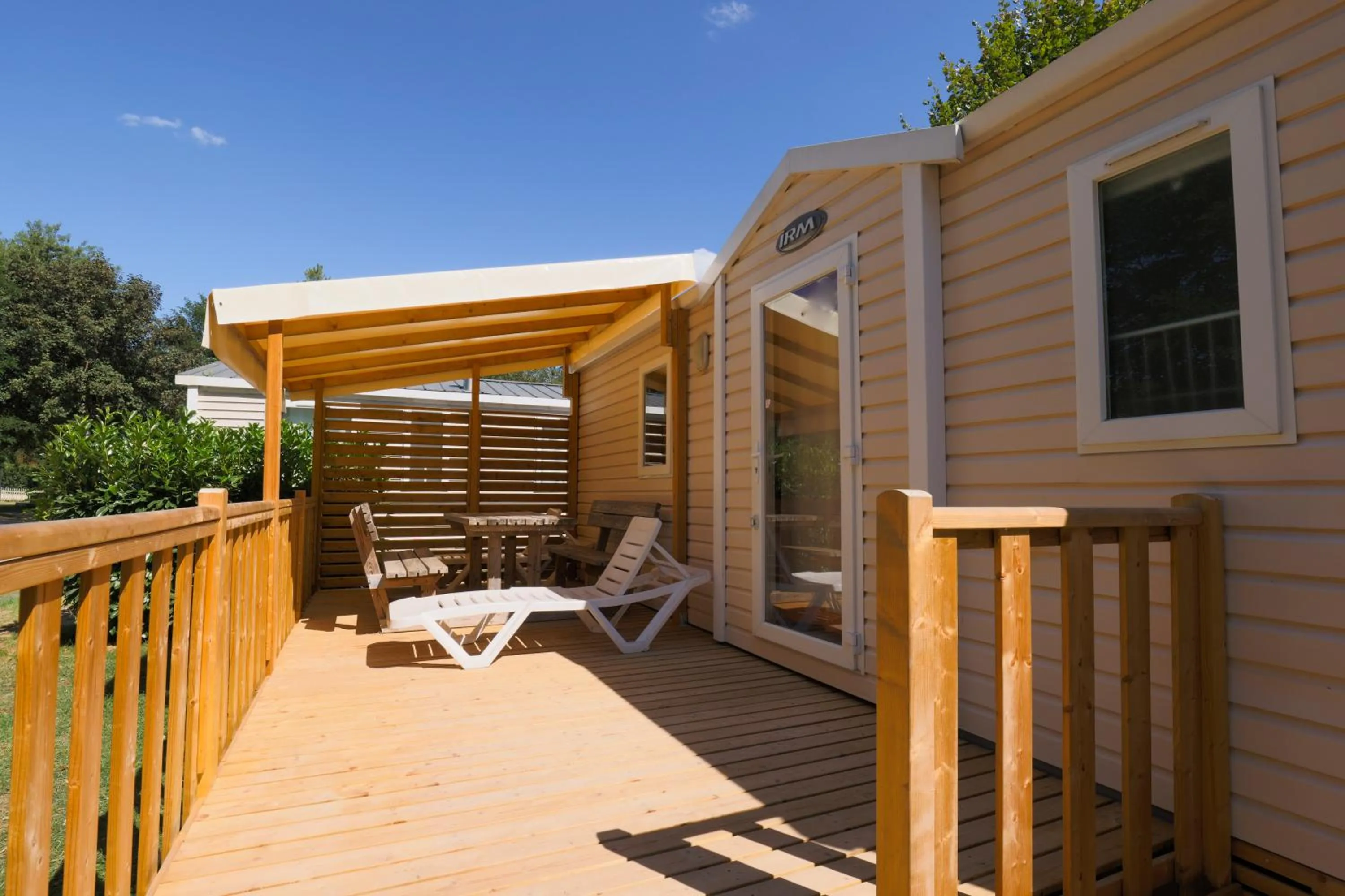 Balcony/Terrace in Camping Marmotel