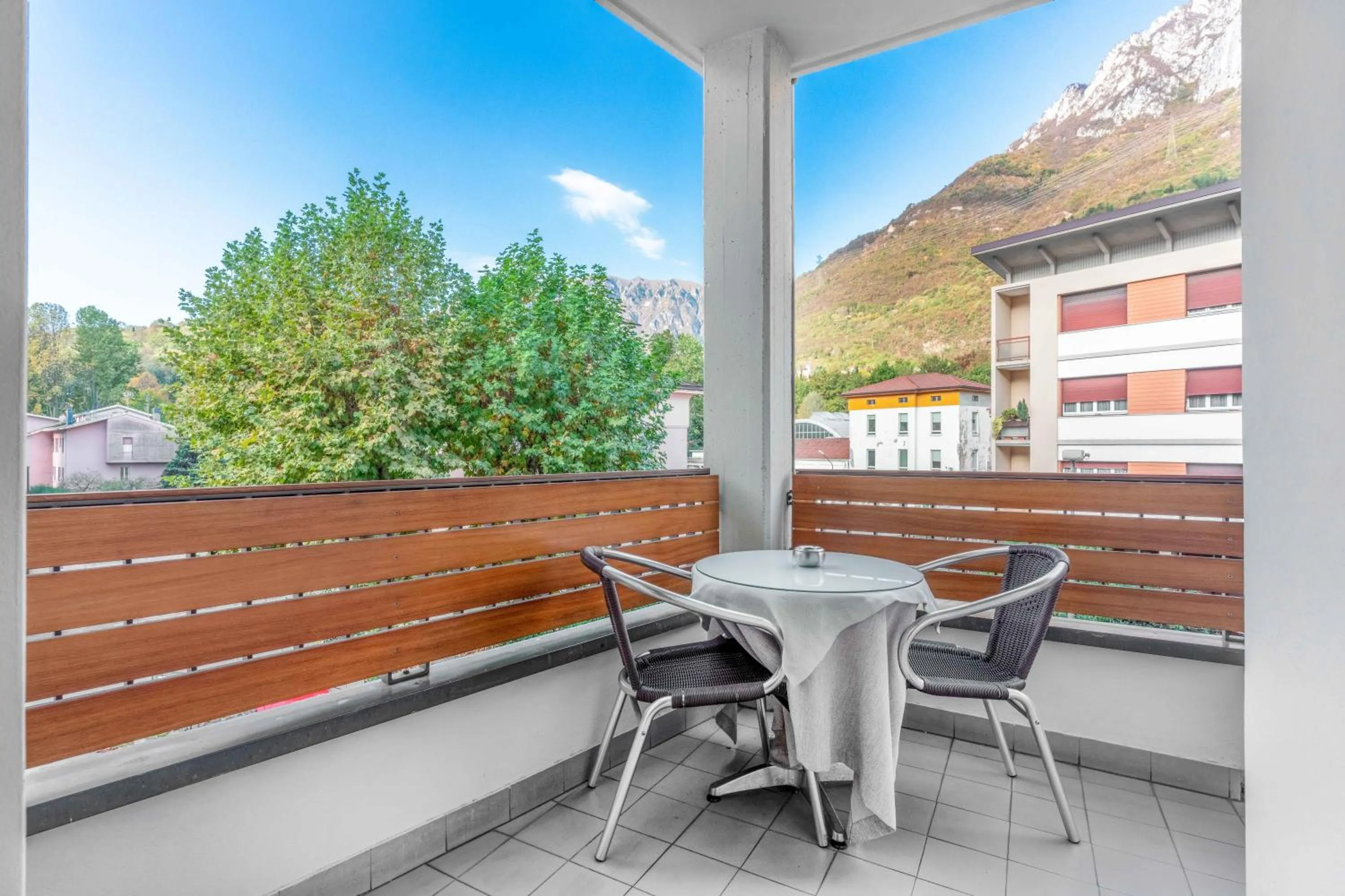 Balcony/Terrace in Albergo Sorriso