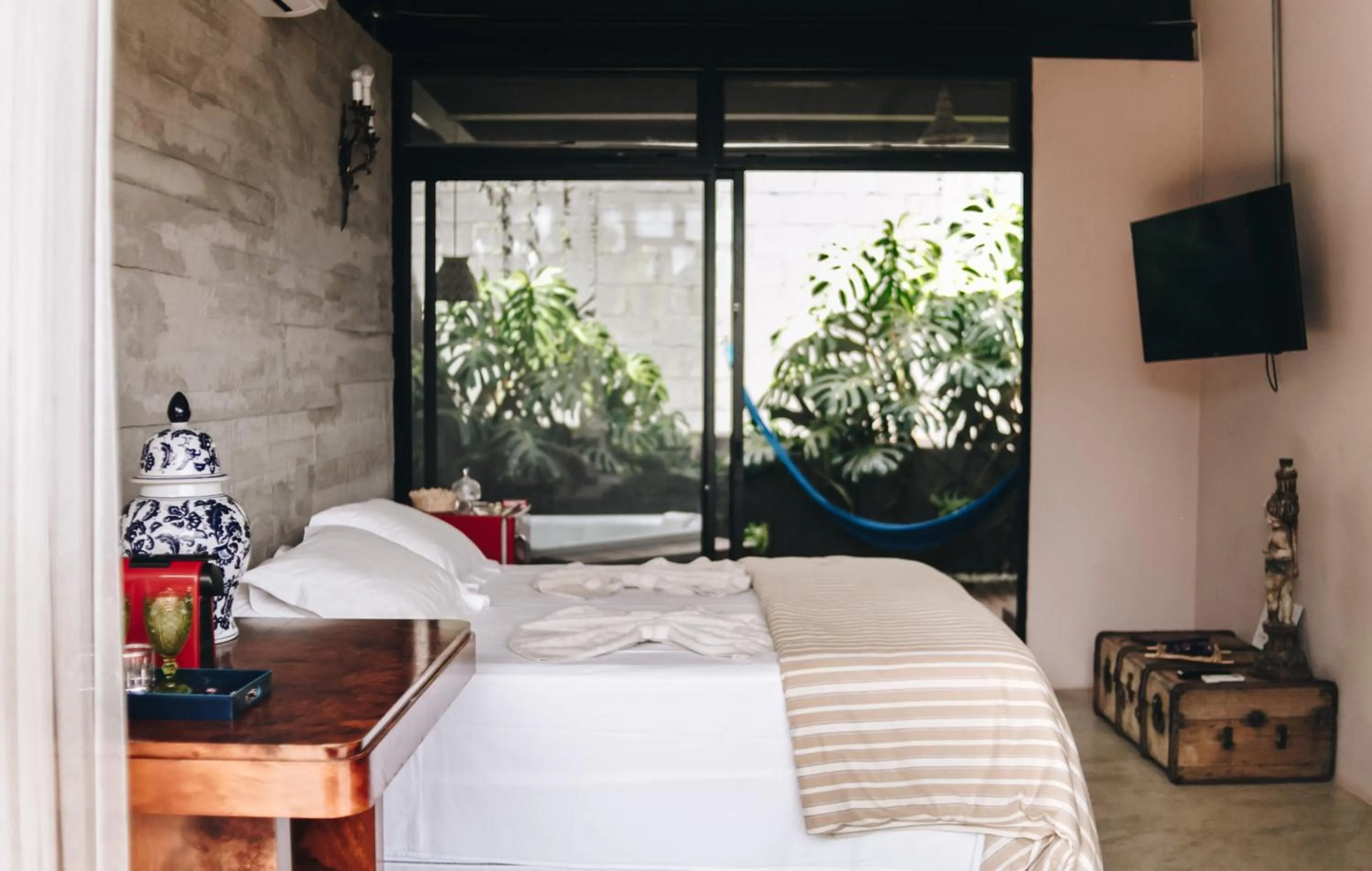 Bed in Vila Bambu Ilhabela, Santa Tereza