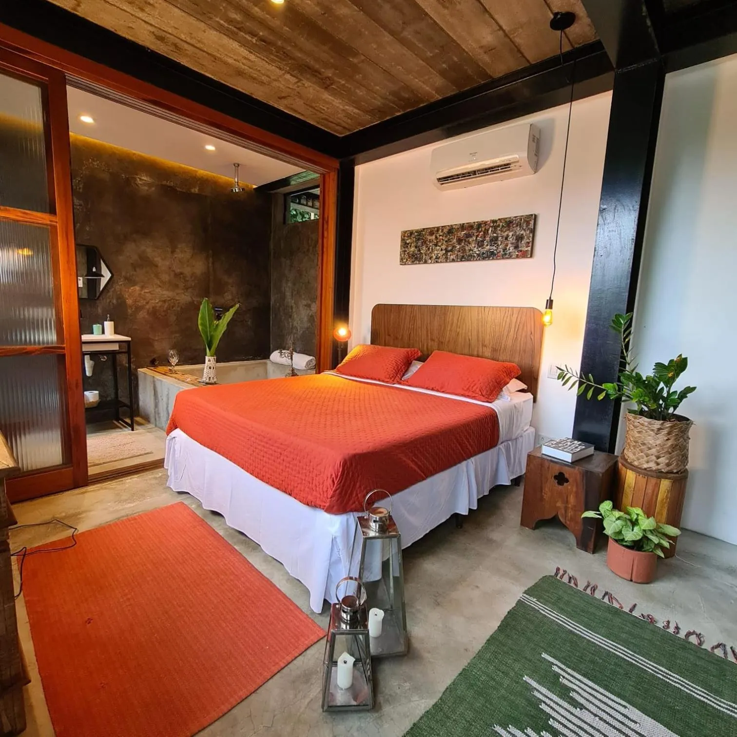 Bed in Vila Bambu Ilhabela, Santa Tereza