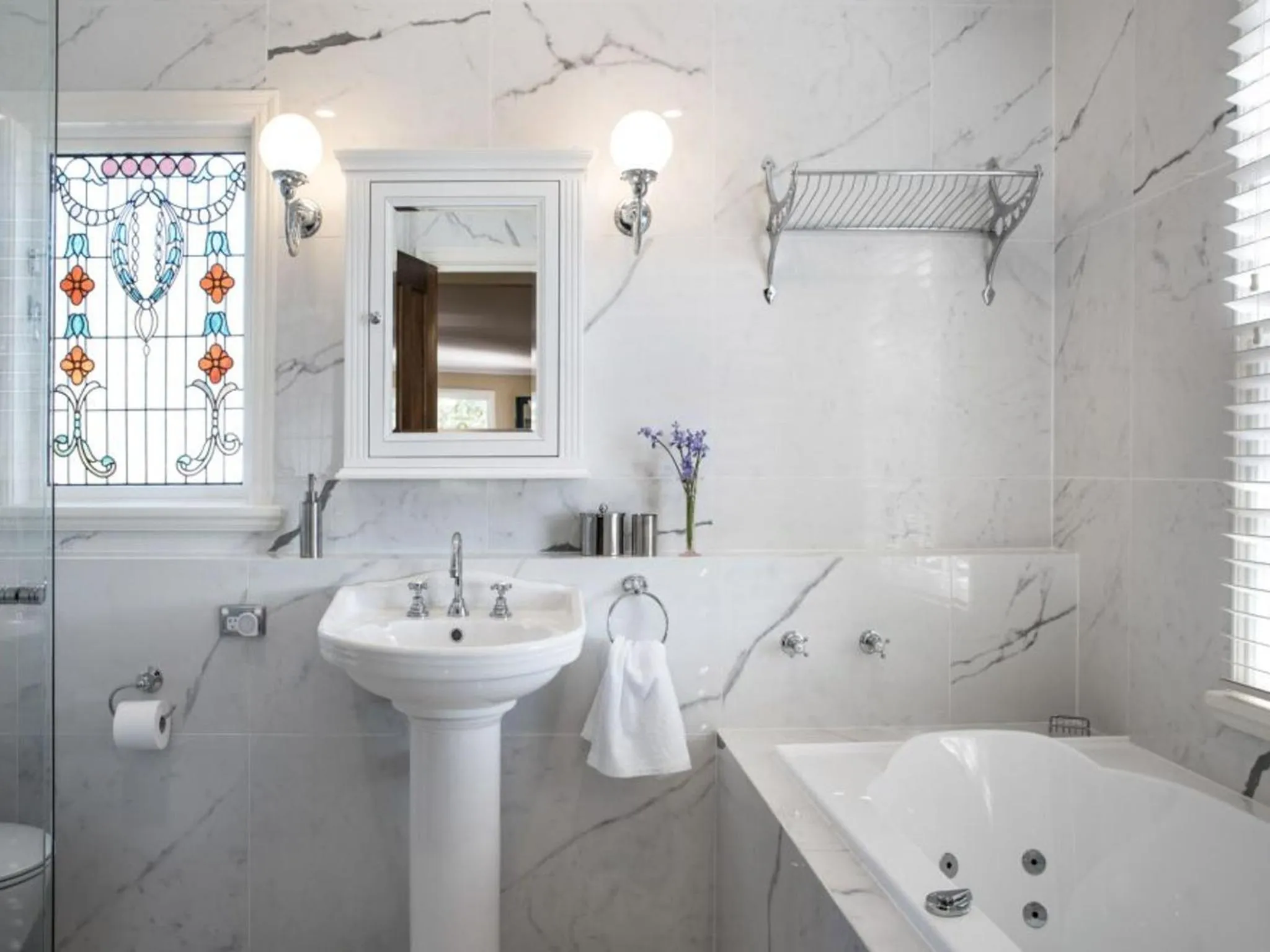Bathroom in Gladville- old world charm with stunning views