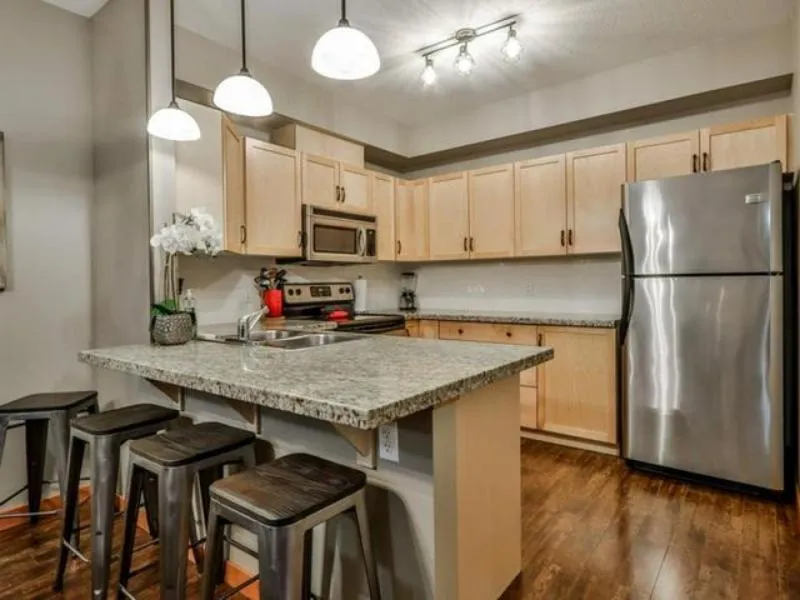 Kitchen or kitchenette in Suites with Pool & Hot tubs managed by Little Sister Getaways