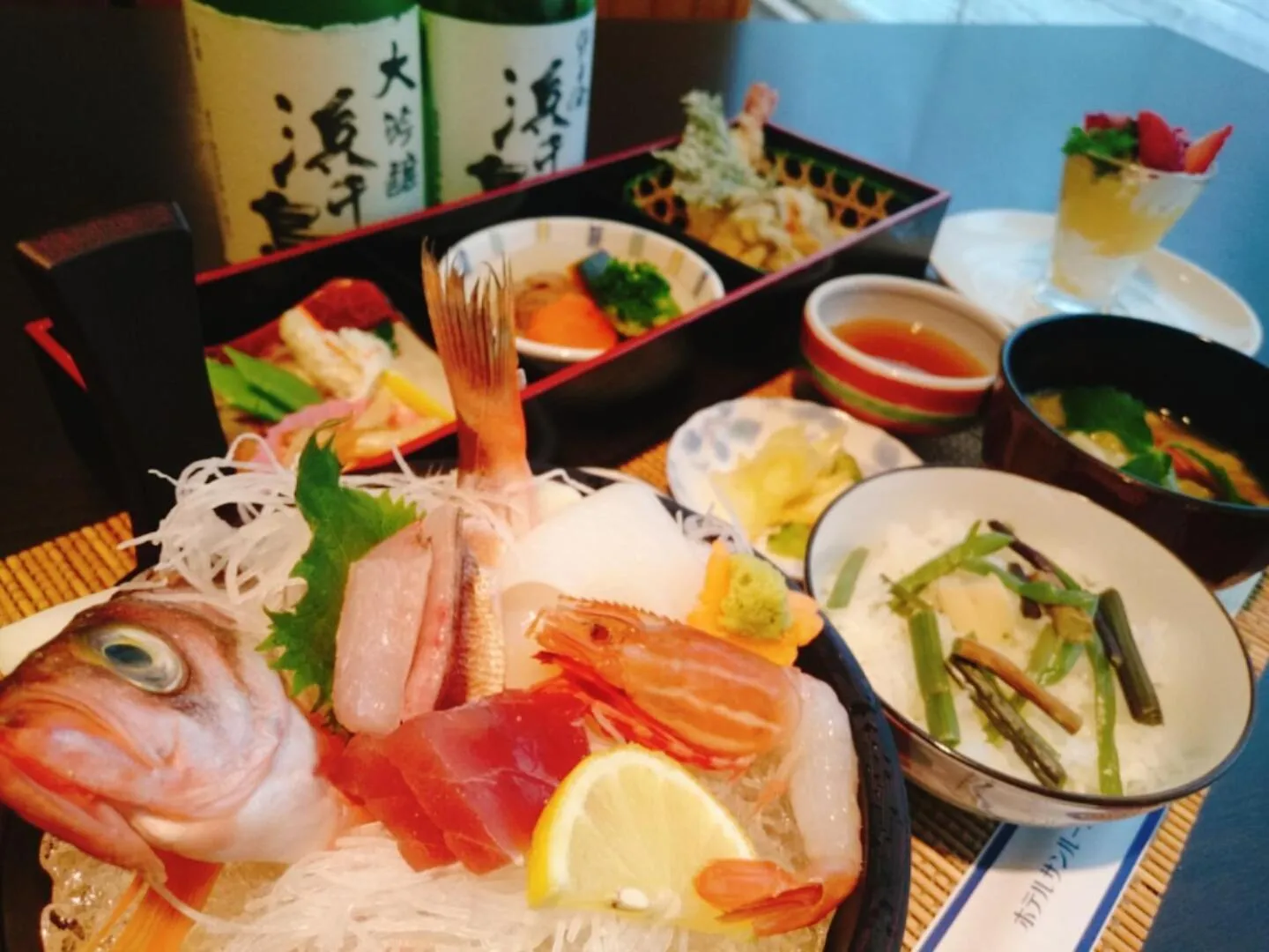 Dinner in Hotel Crown Hills Kamaishi