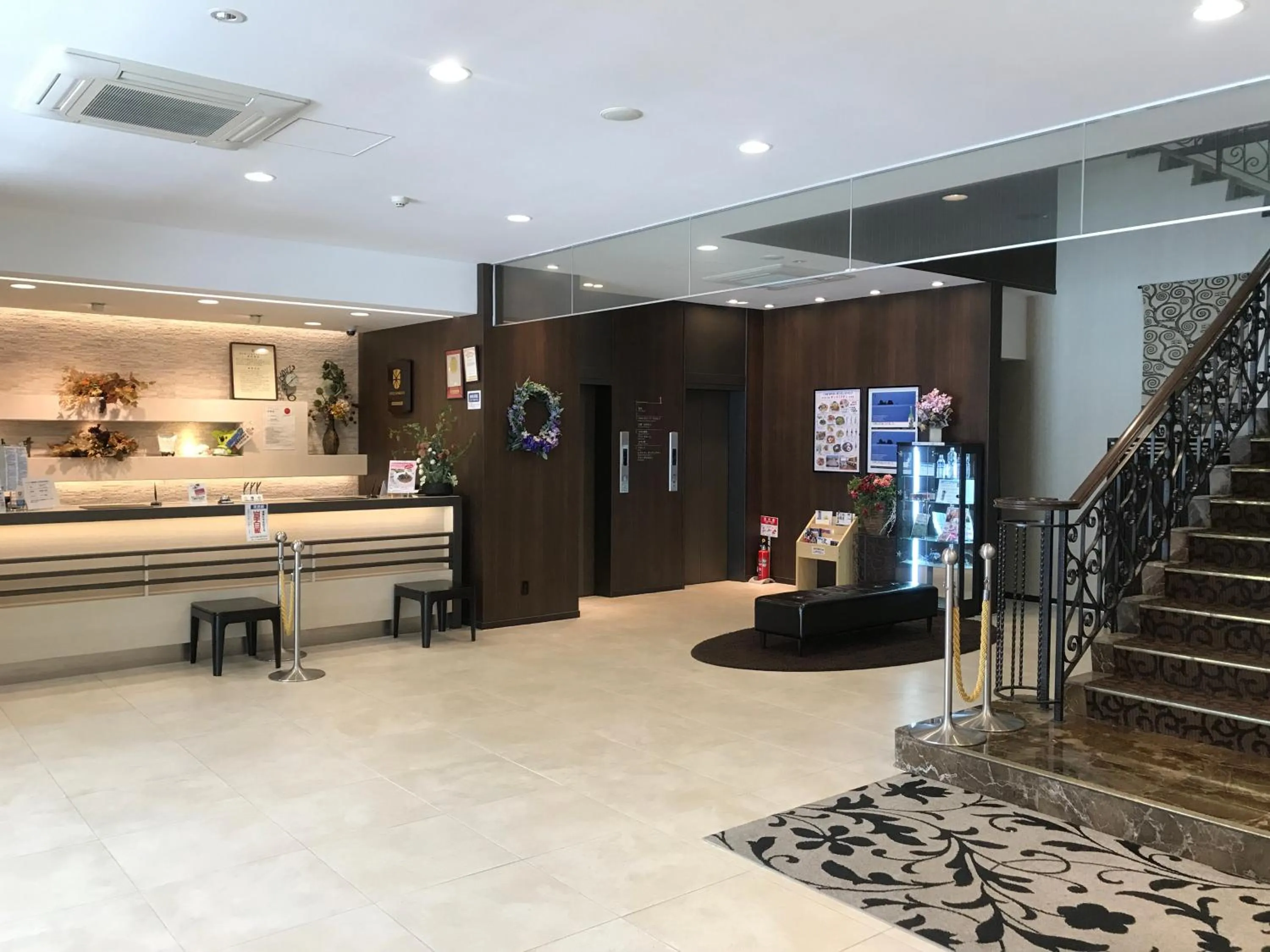 Lobby or reception in Hotel Crown Hills Kamaishi