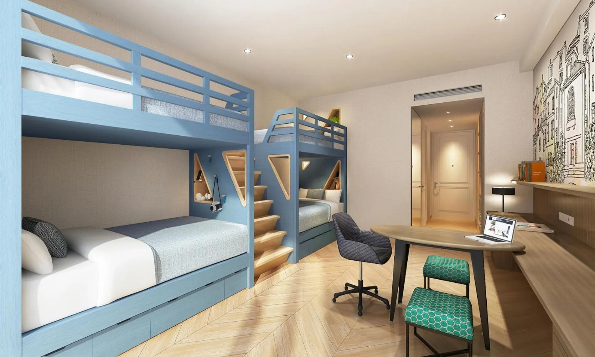 Bed in Jeurong Hotel Shanghai