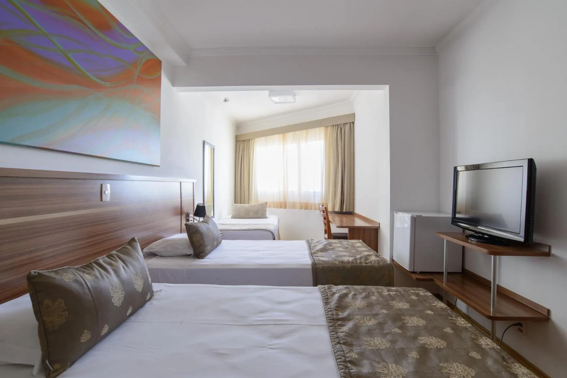 Bed in Faro Hotel São José dos Campos