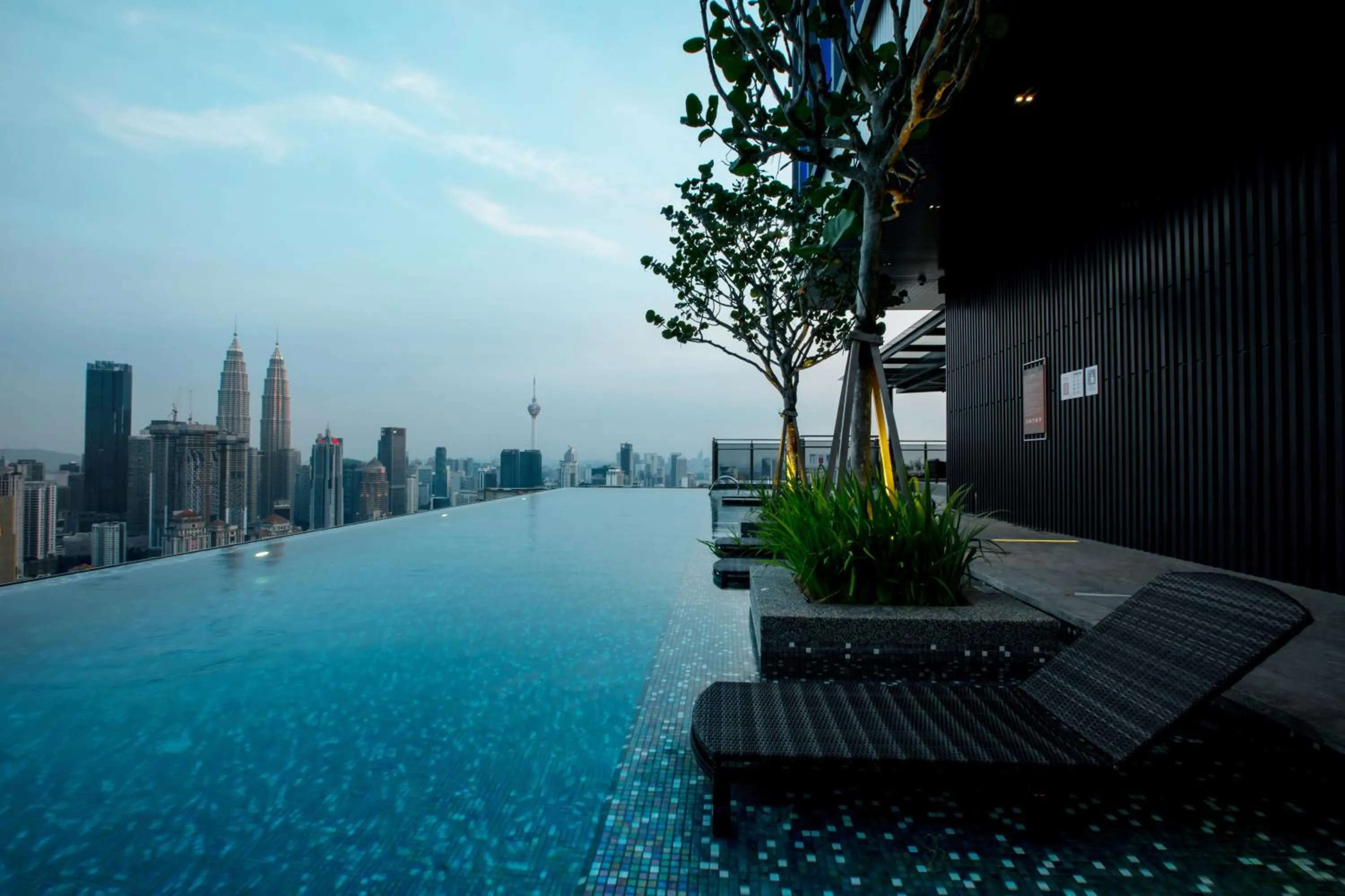 Pool view in Expressionz 48th floor Sky Pool