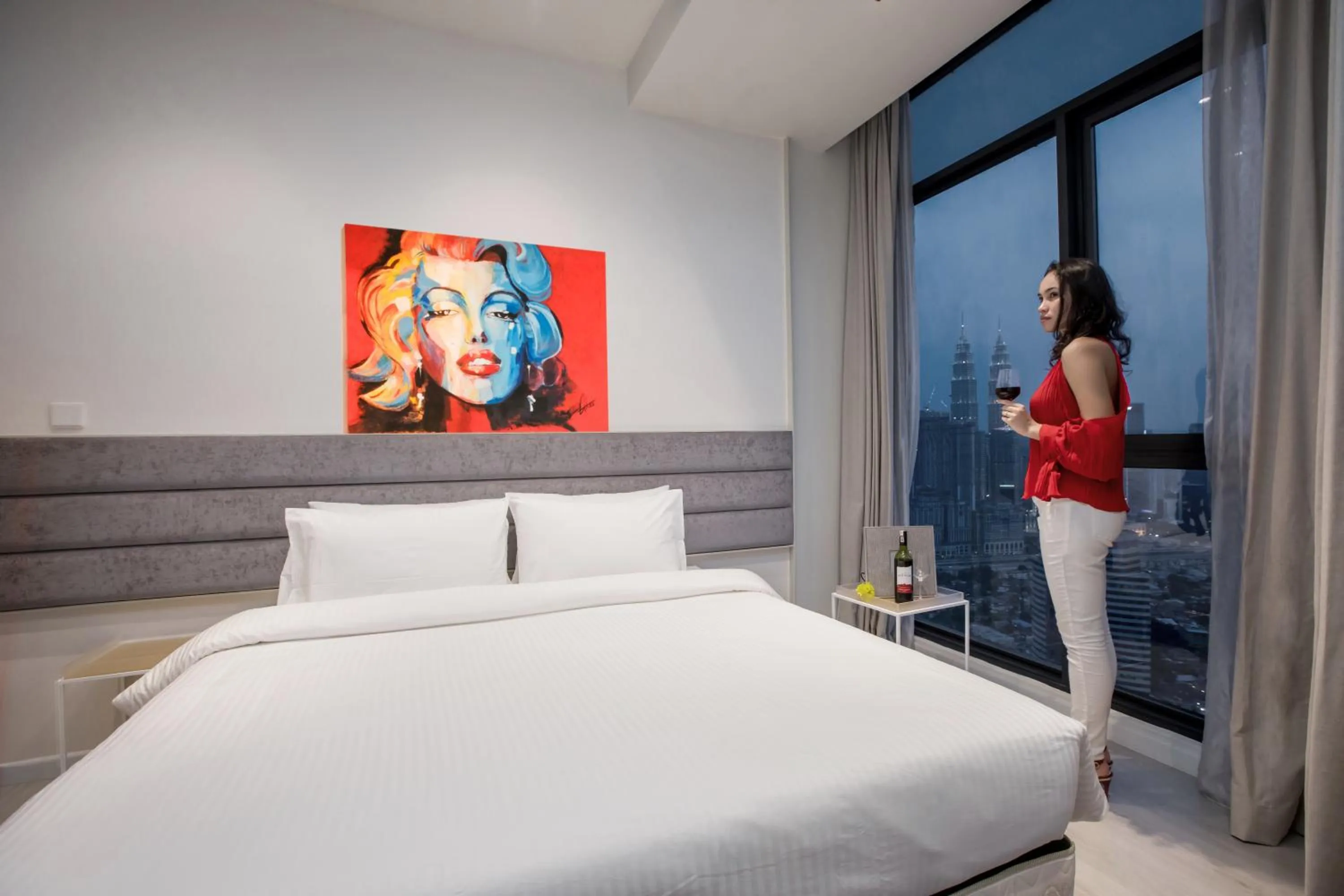 Bedroom in Expressionz 48th floor Sky Pool