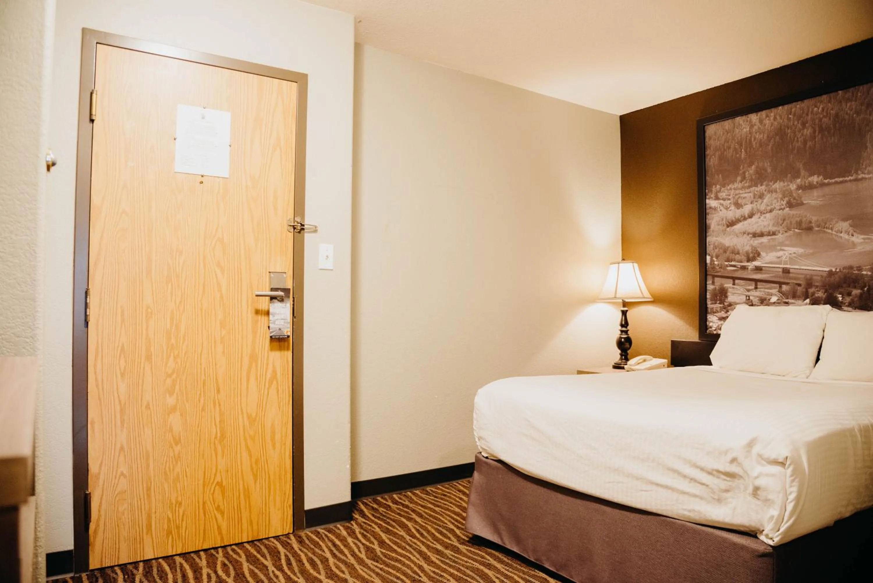 Bed in Super 8 by Wyndham Revelstoke BC