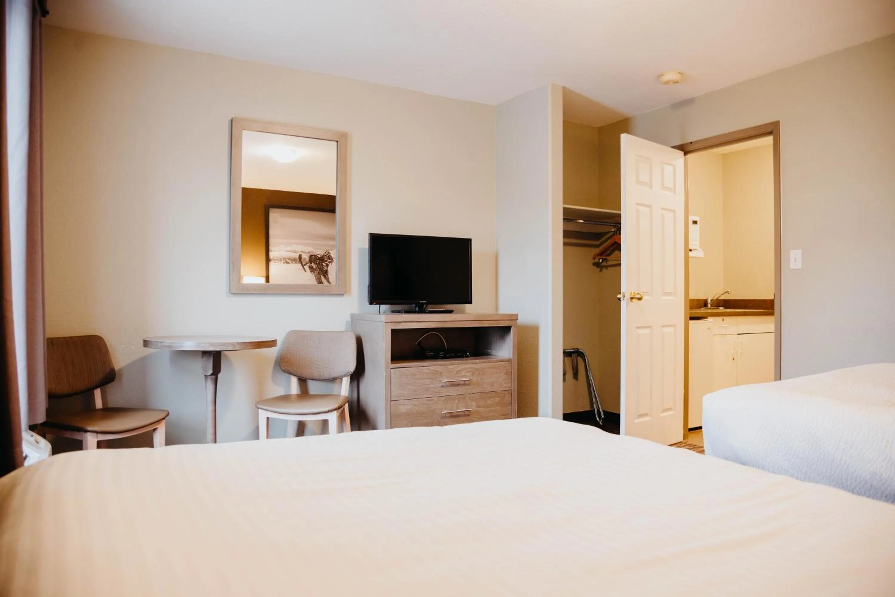 Bed in Super 8 by Wyndham Revelstoke BC