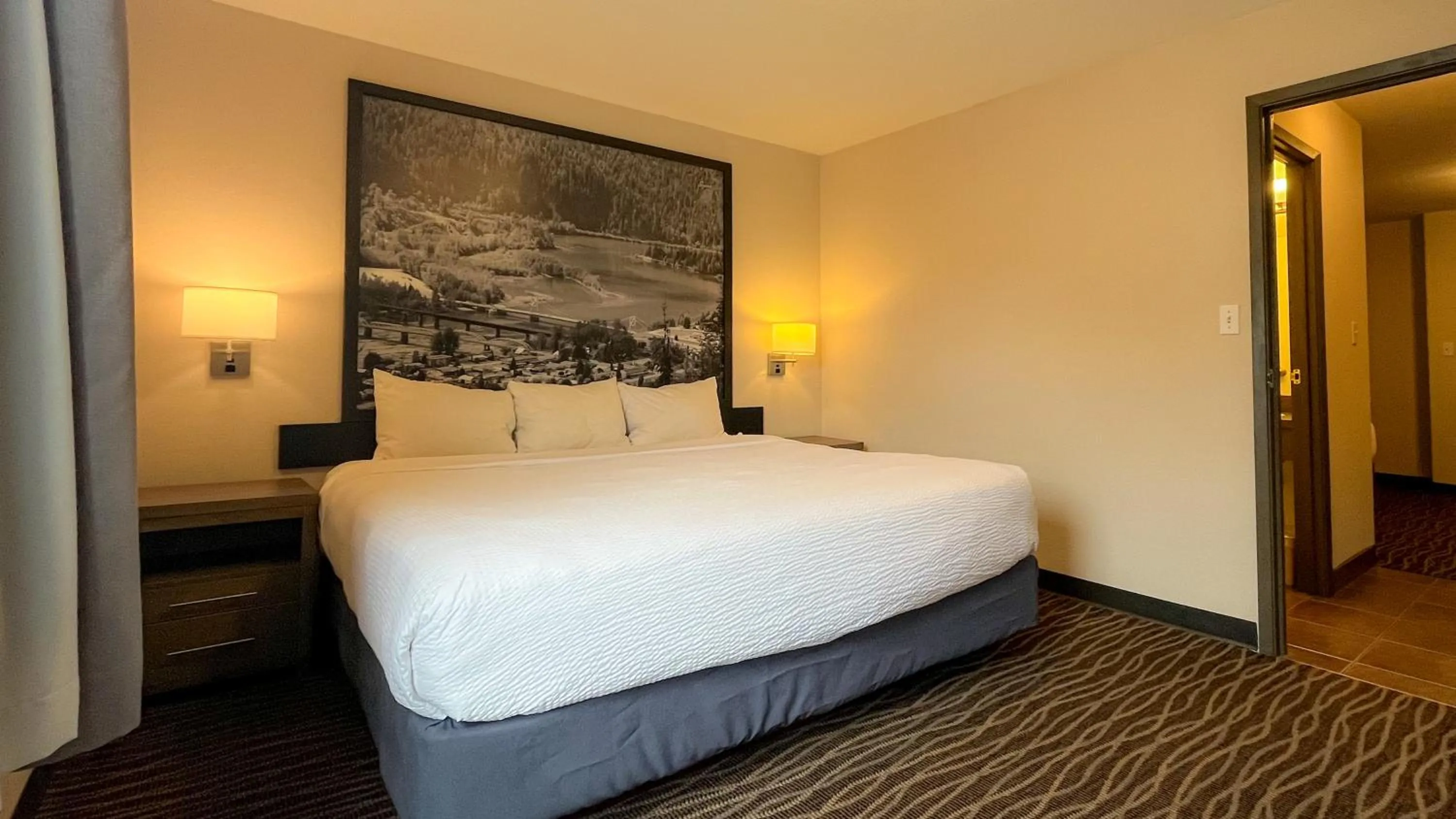 Bed in Super 8 by Wyndham Revelstoke BC