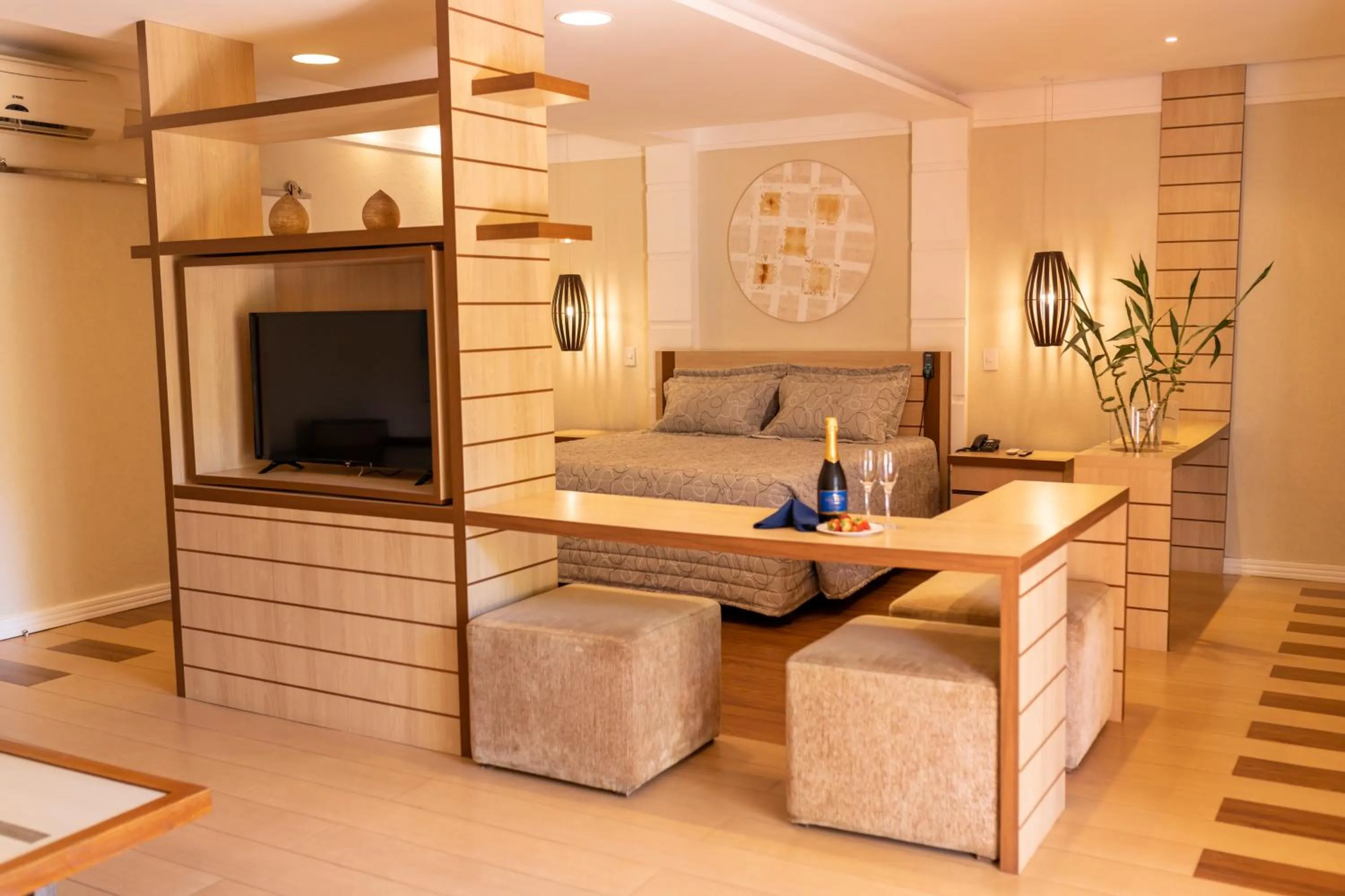 Bed in Atibaia Residence Hotel & Resort