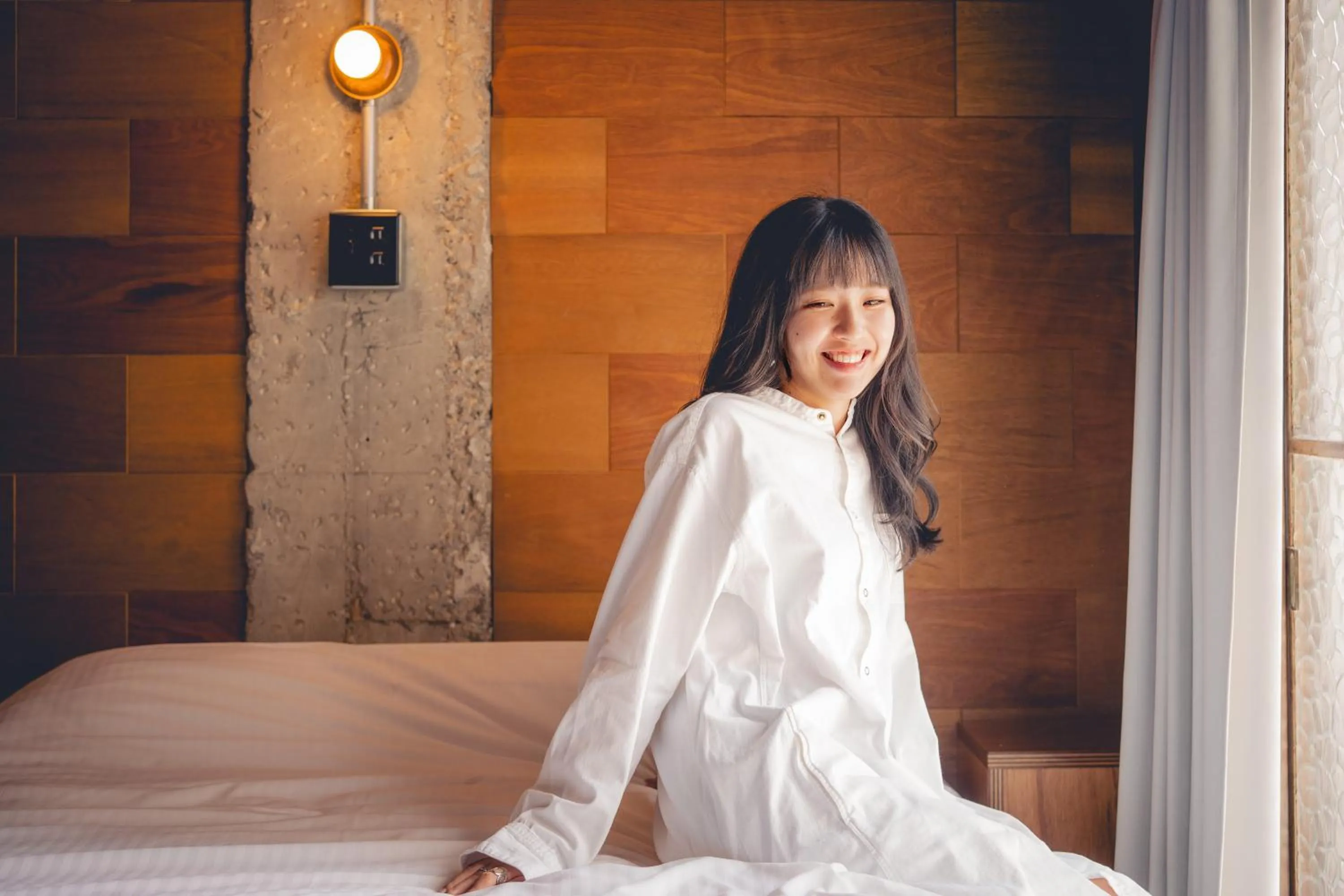 Bed in Area Inn Fushimicho Fukuyama Castle Side