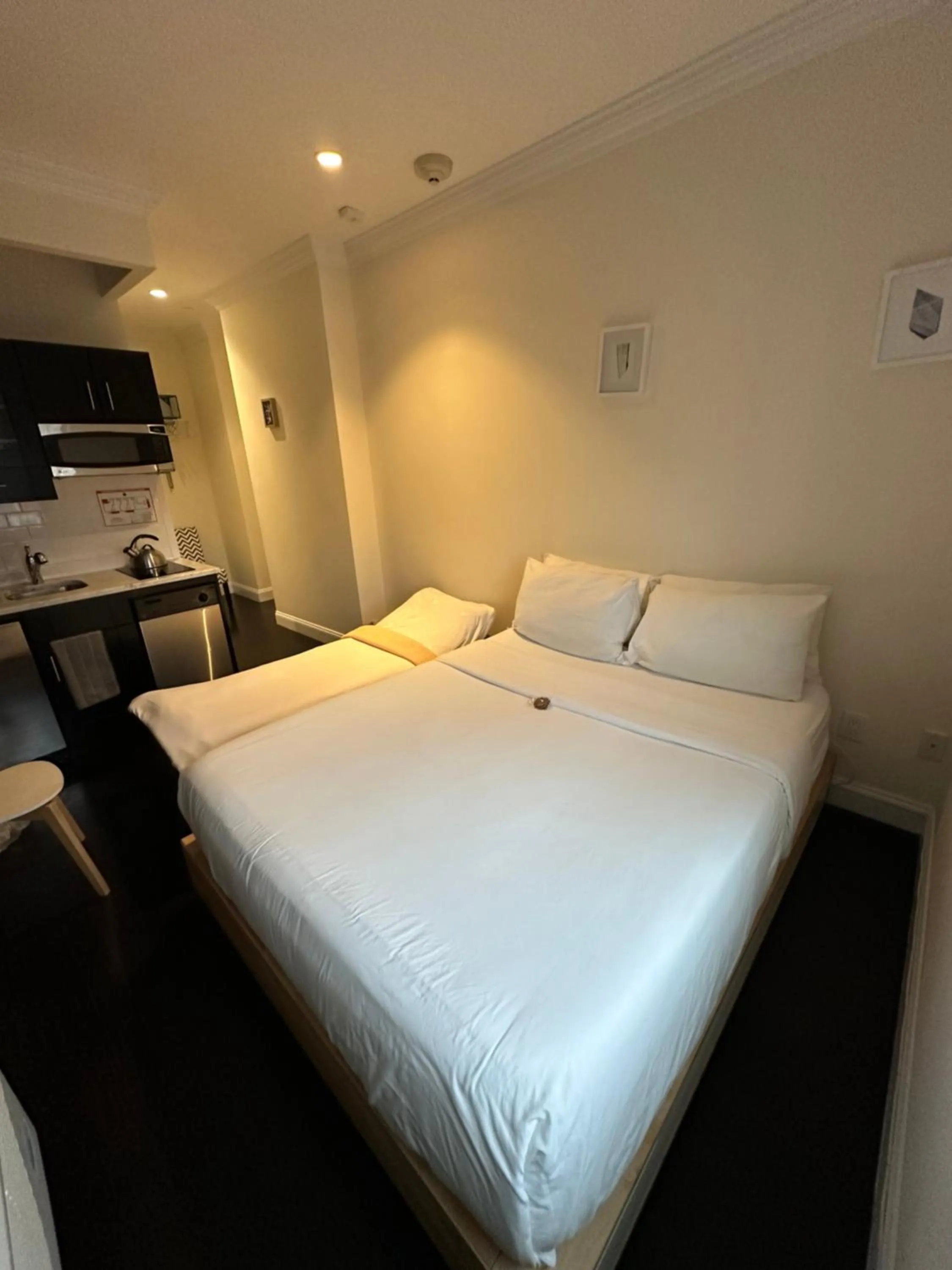 Bed in East Village Hotel