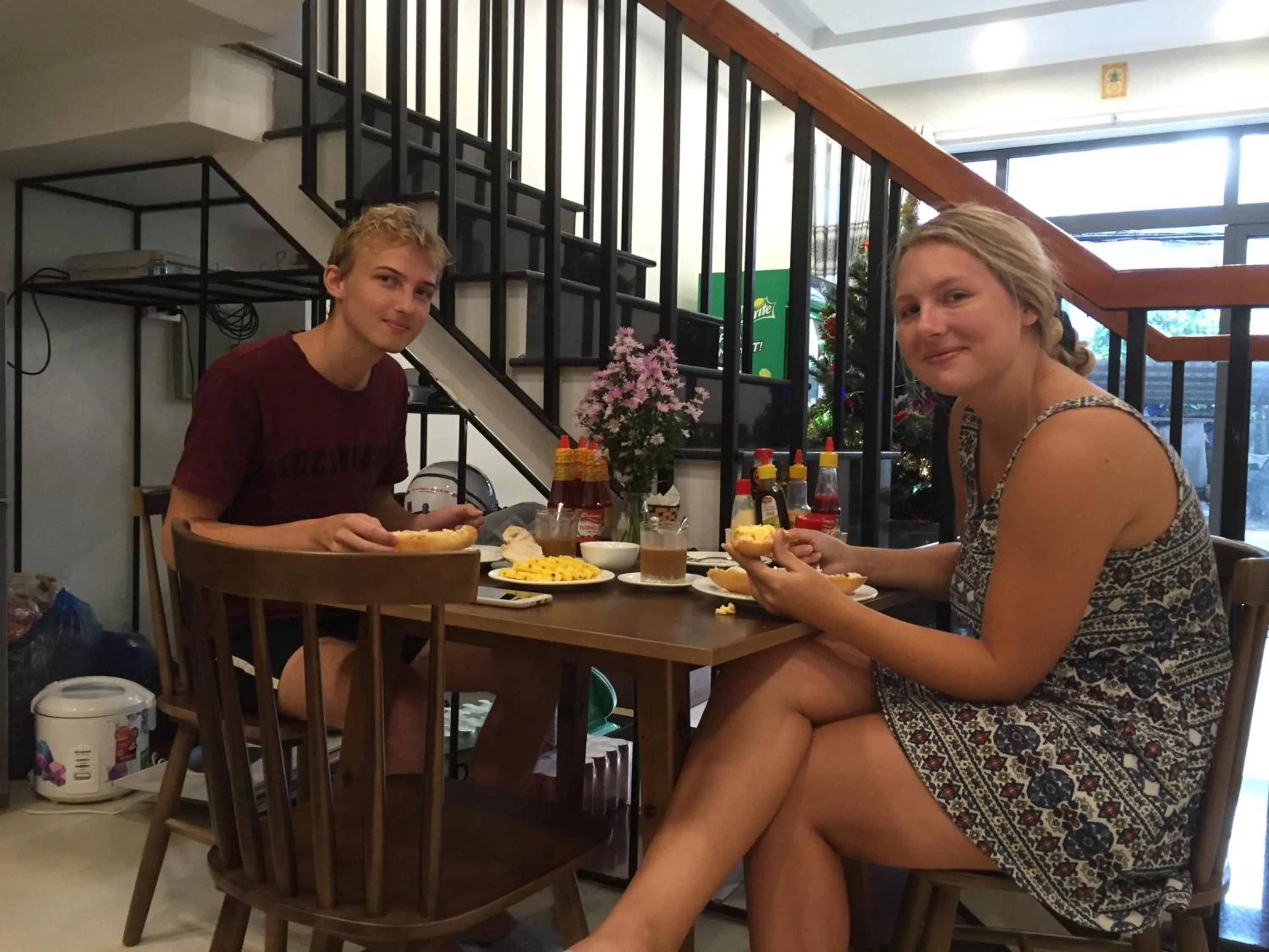 group of guests in candyinn