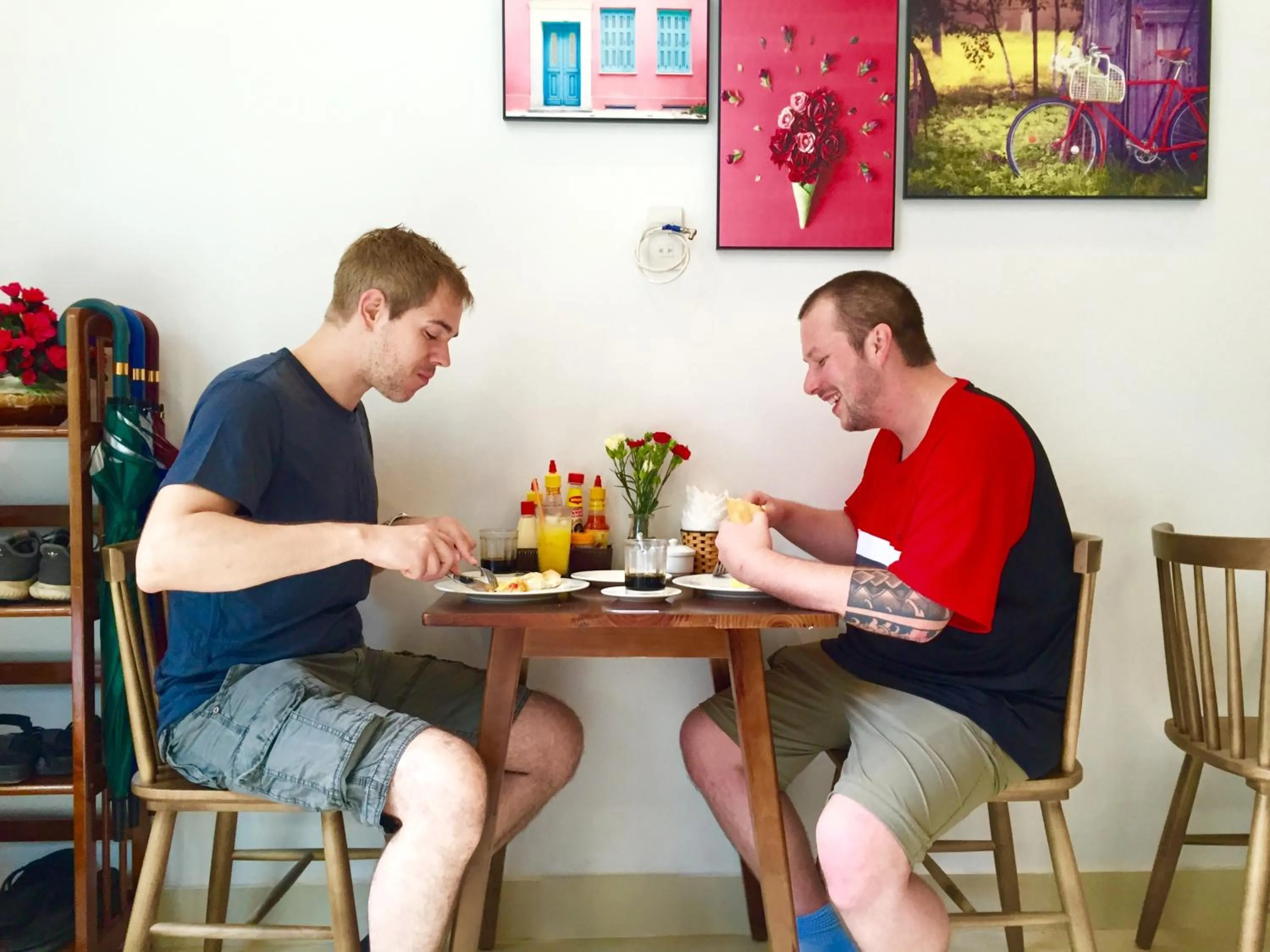 group of guests in candyinn