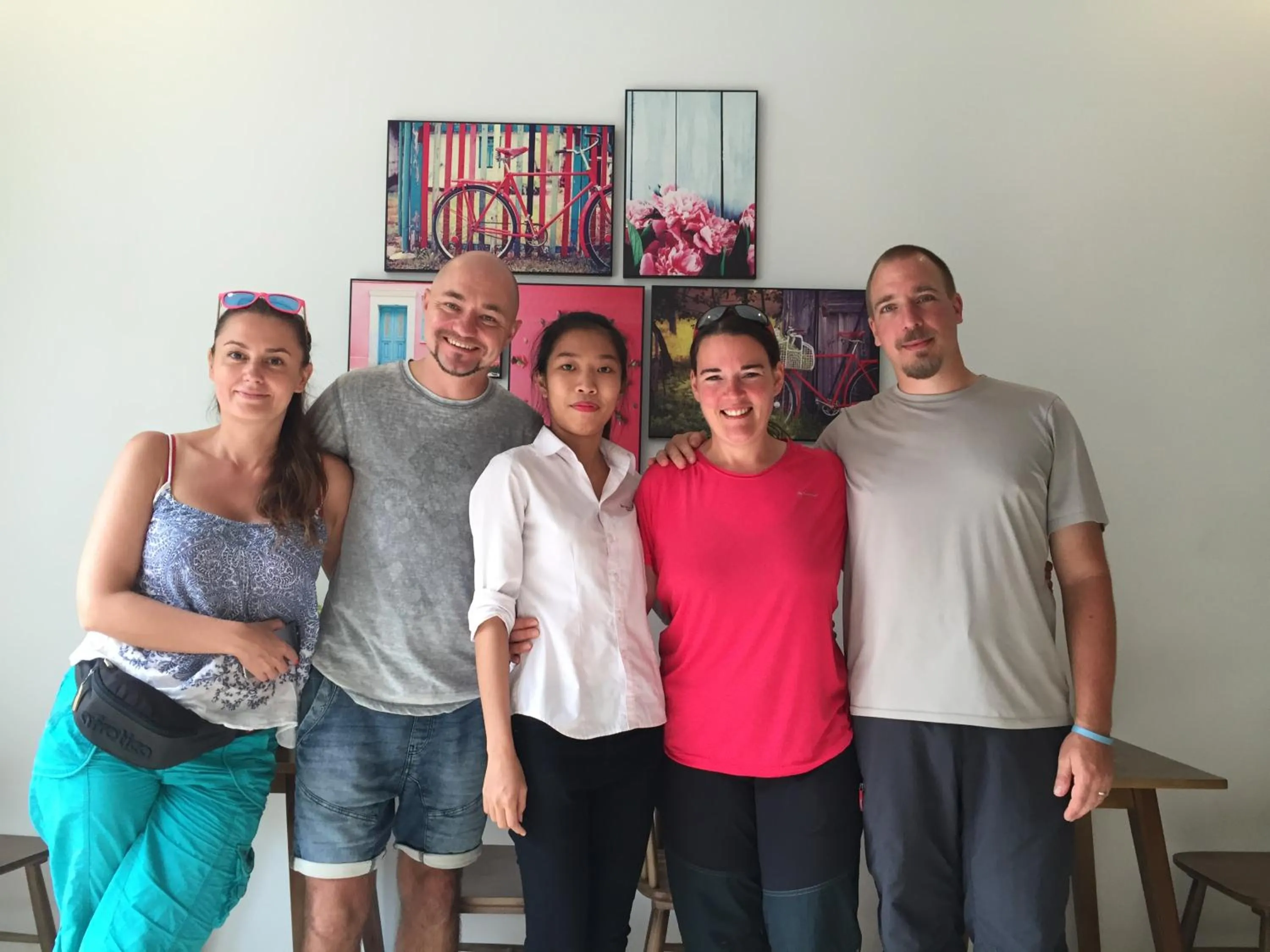 group of guests in candyinn