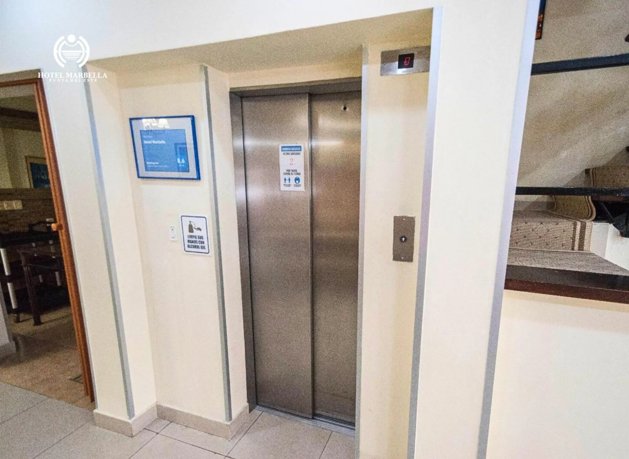 elevator in Hotel Marbella
