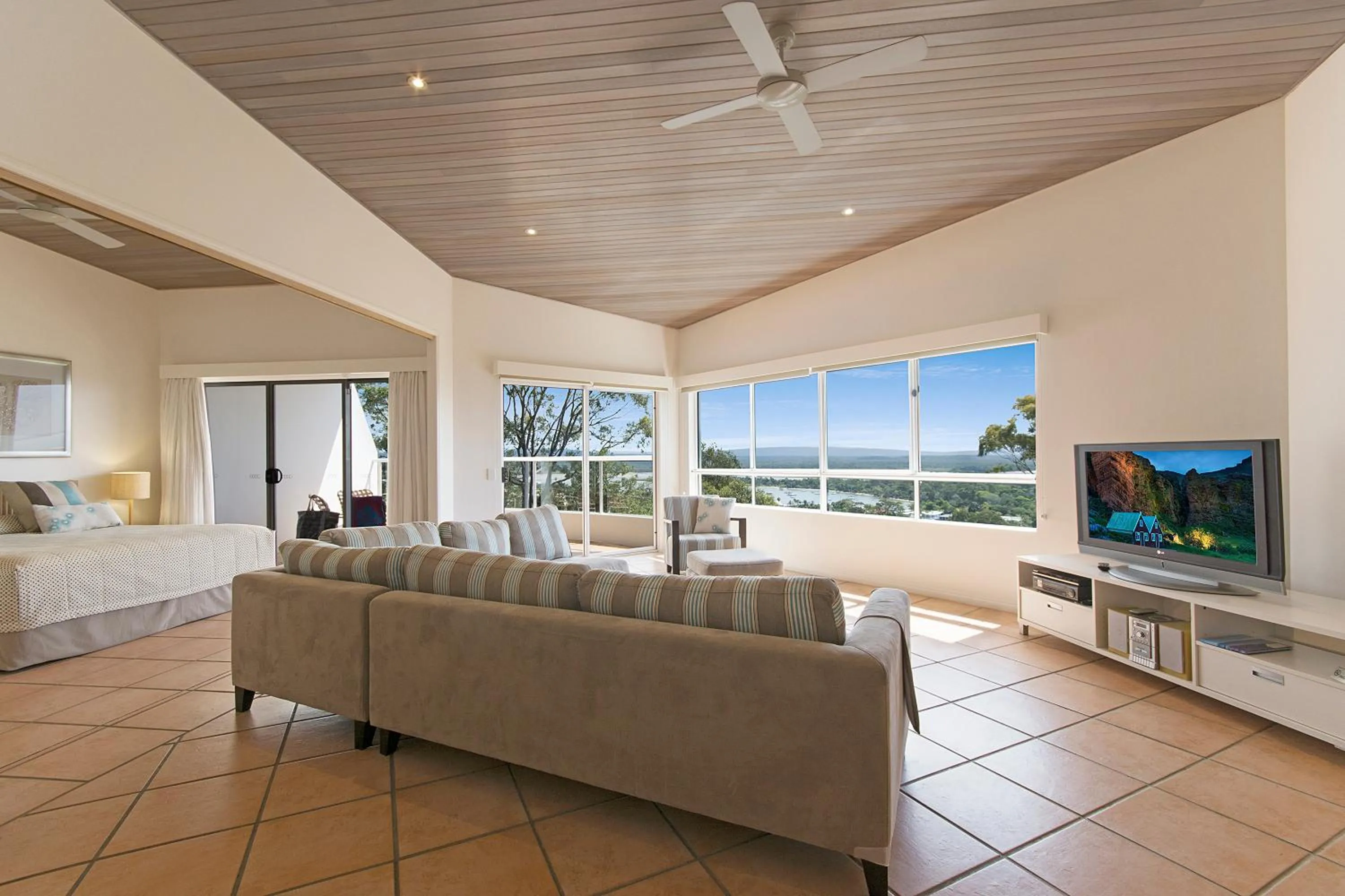 Living room in The Lookout Resort Noosa