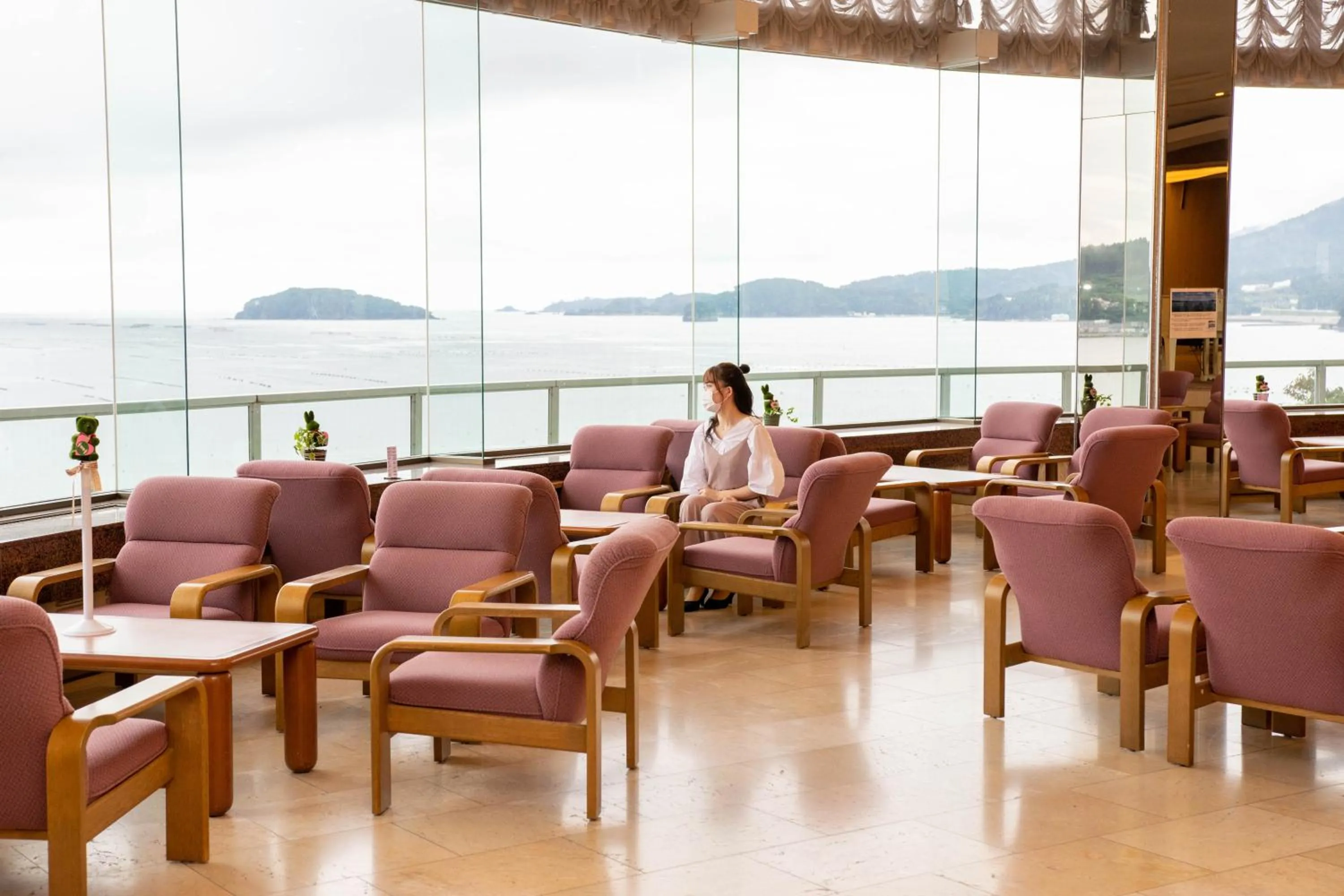 Lobby or reception in Minami Sanriku Hotel kanyo