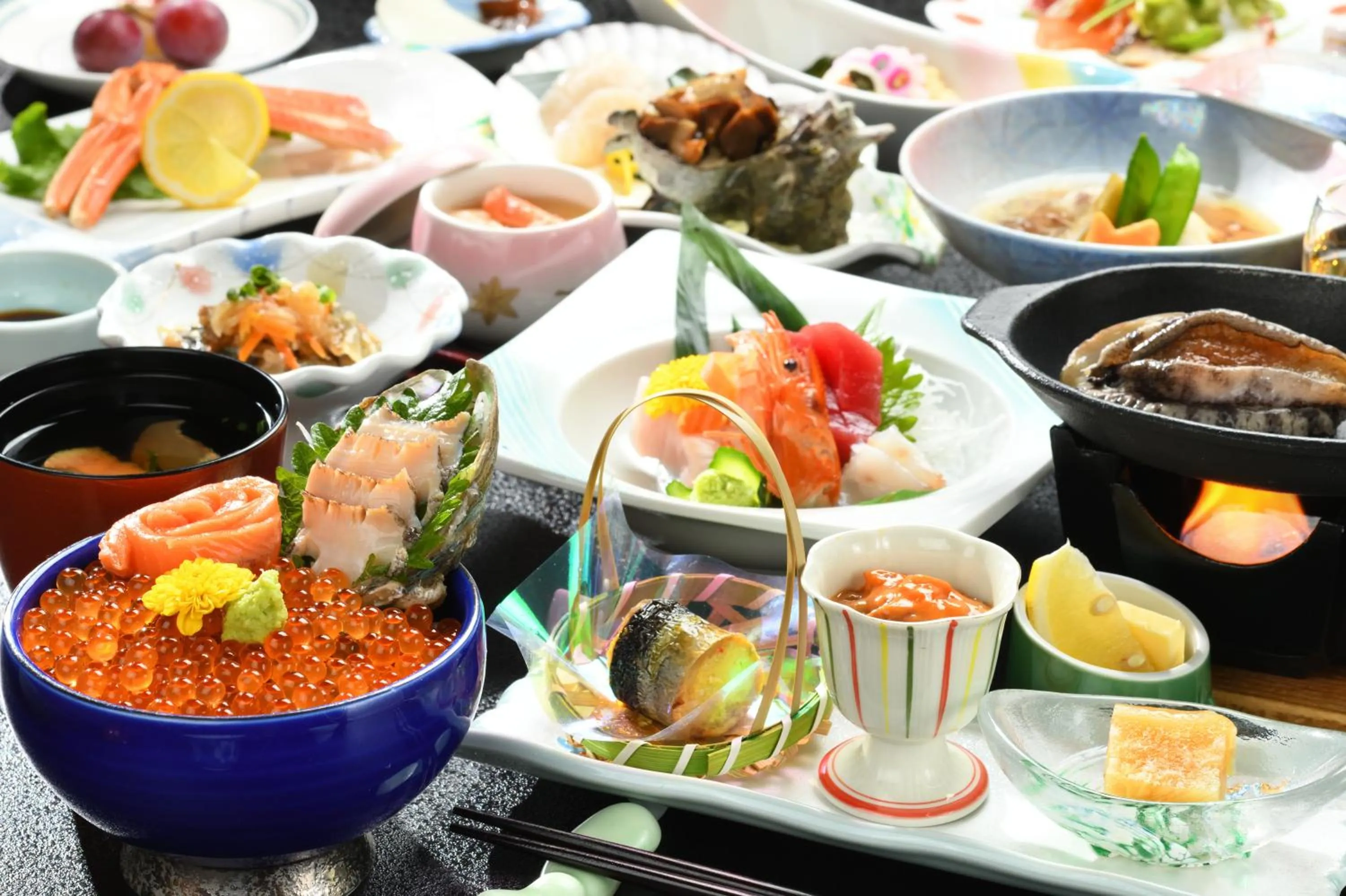 Dinner in Minami Sanriku Hotel kanyo