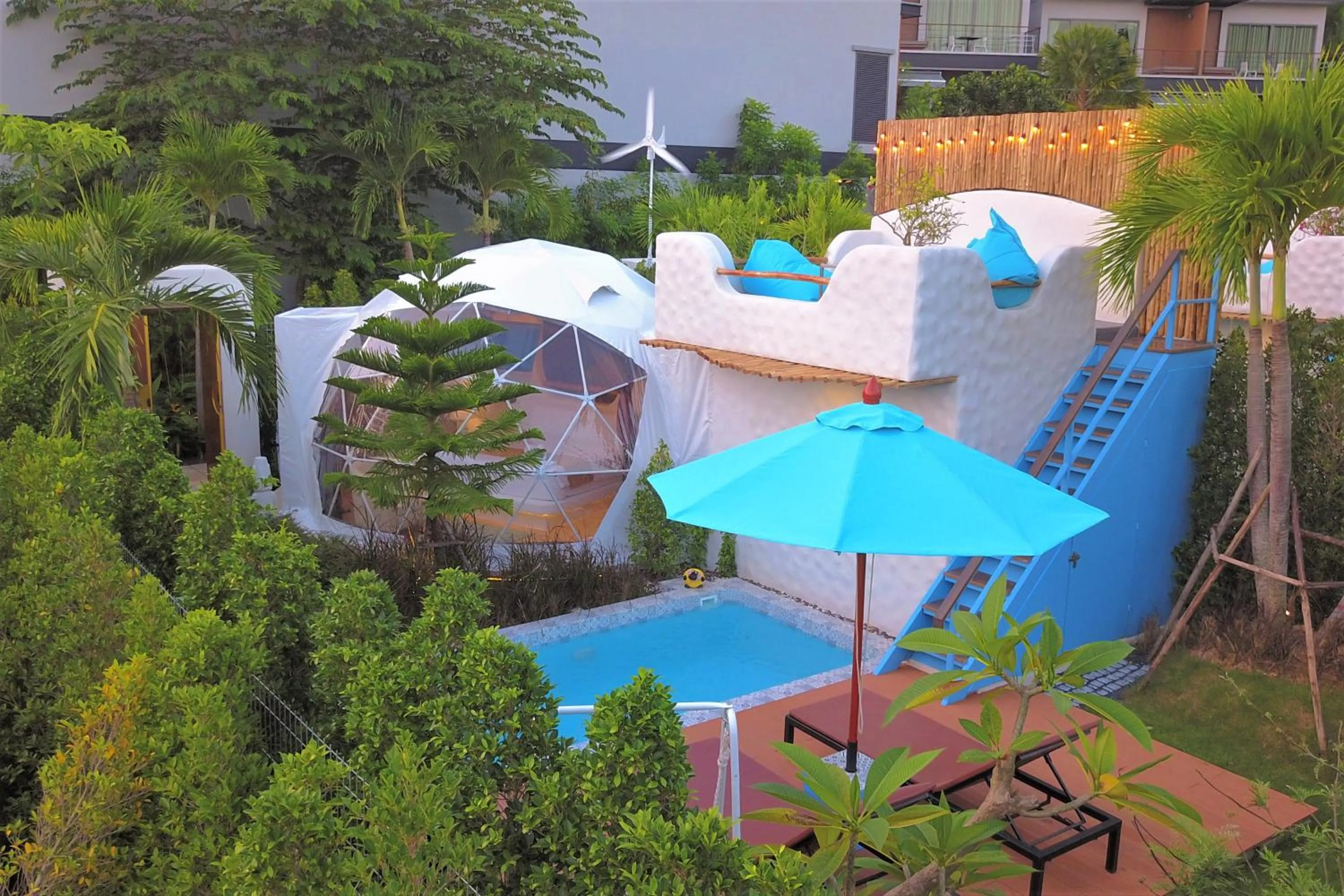 Pool view in Le Resort and Villas