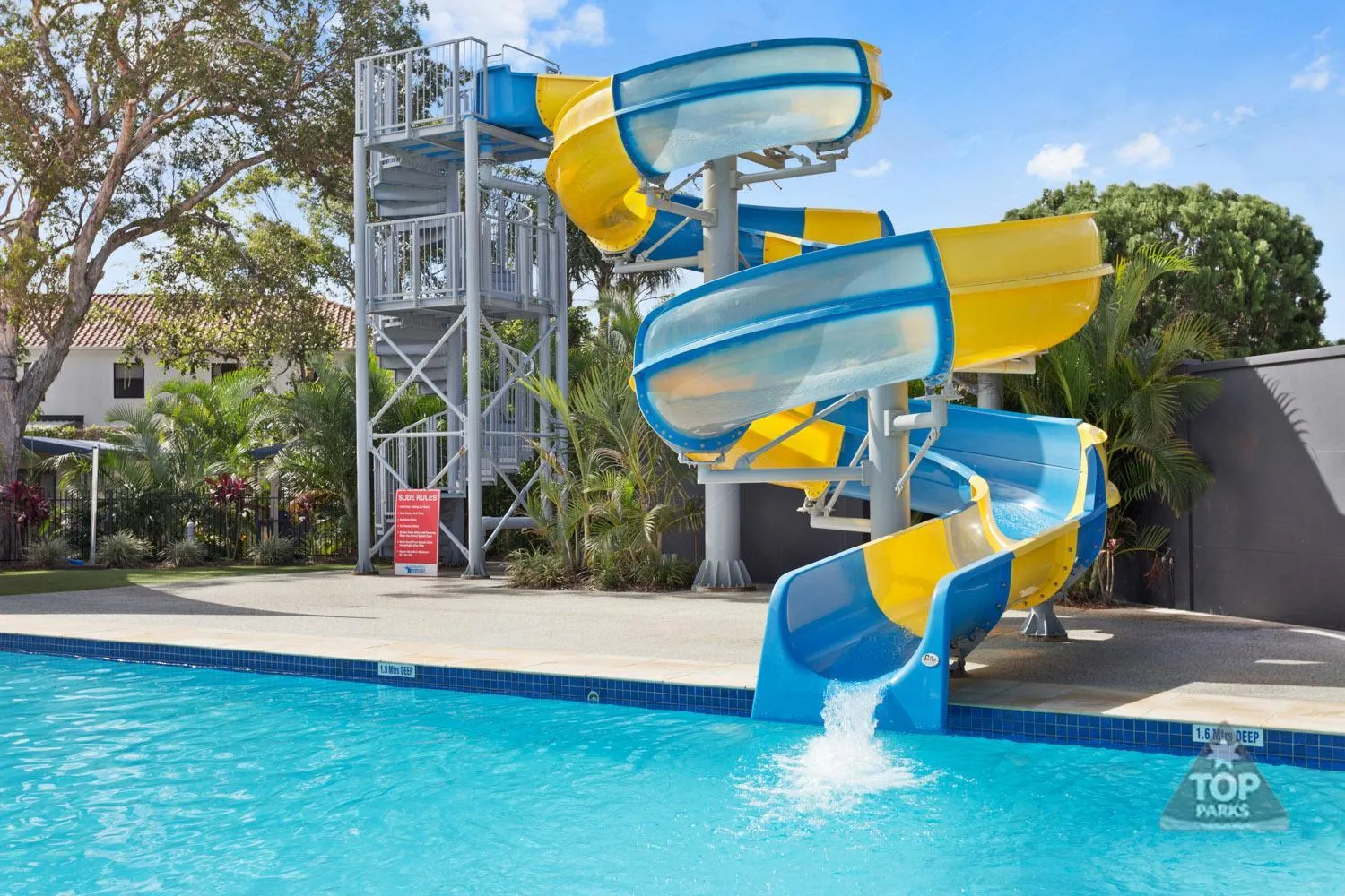 Aqua park in Nobby Beach Holiday Village