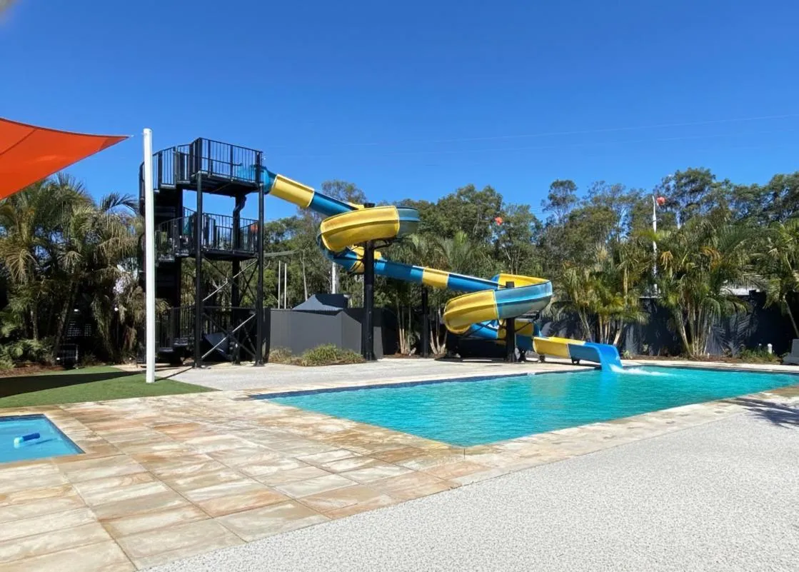 Aqua park in Nobby Beach Holiday Village