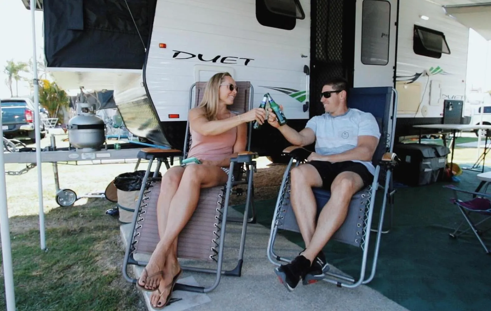 People in Nobby Beach Holiday Village