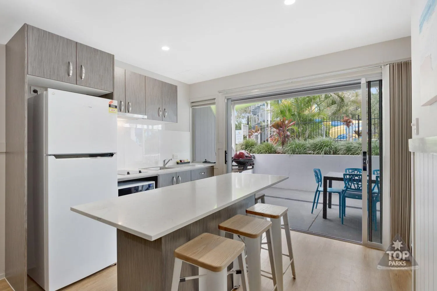 Patio in Nobby Beach Holiday Village