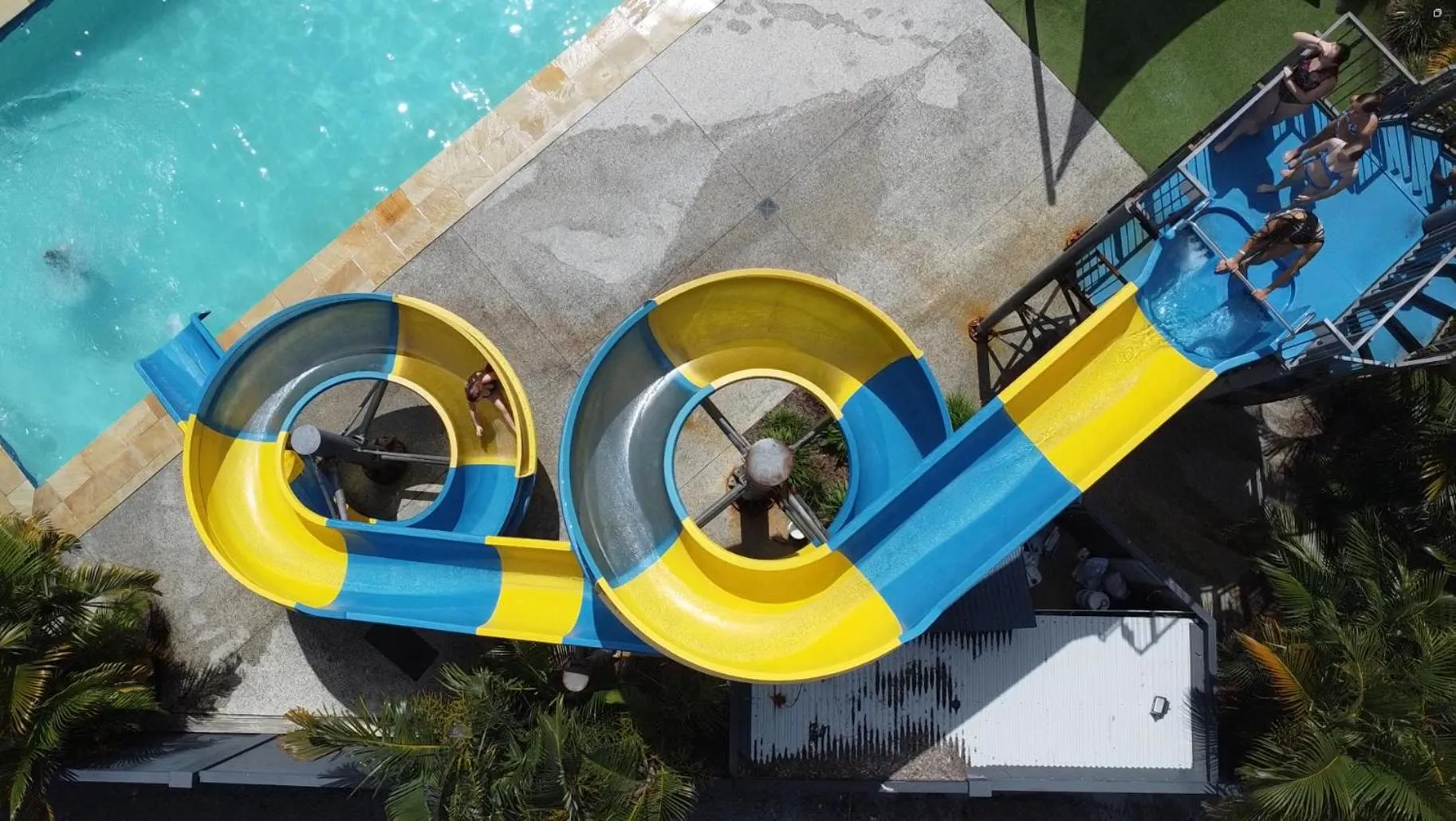 Aqua park in Nobby Beach Holiday Village