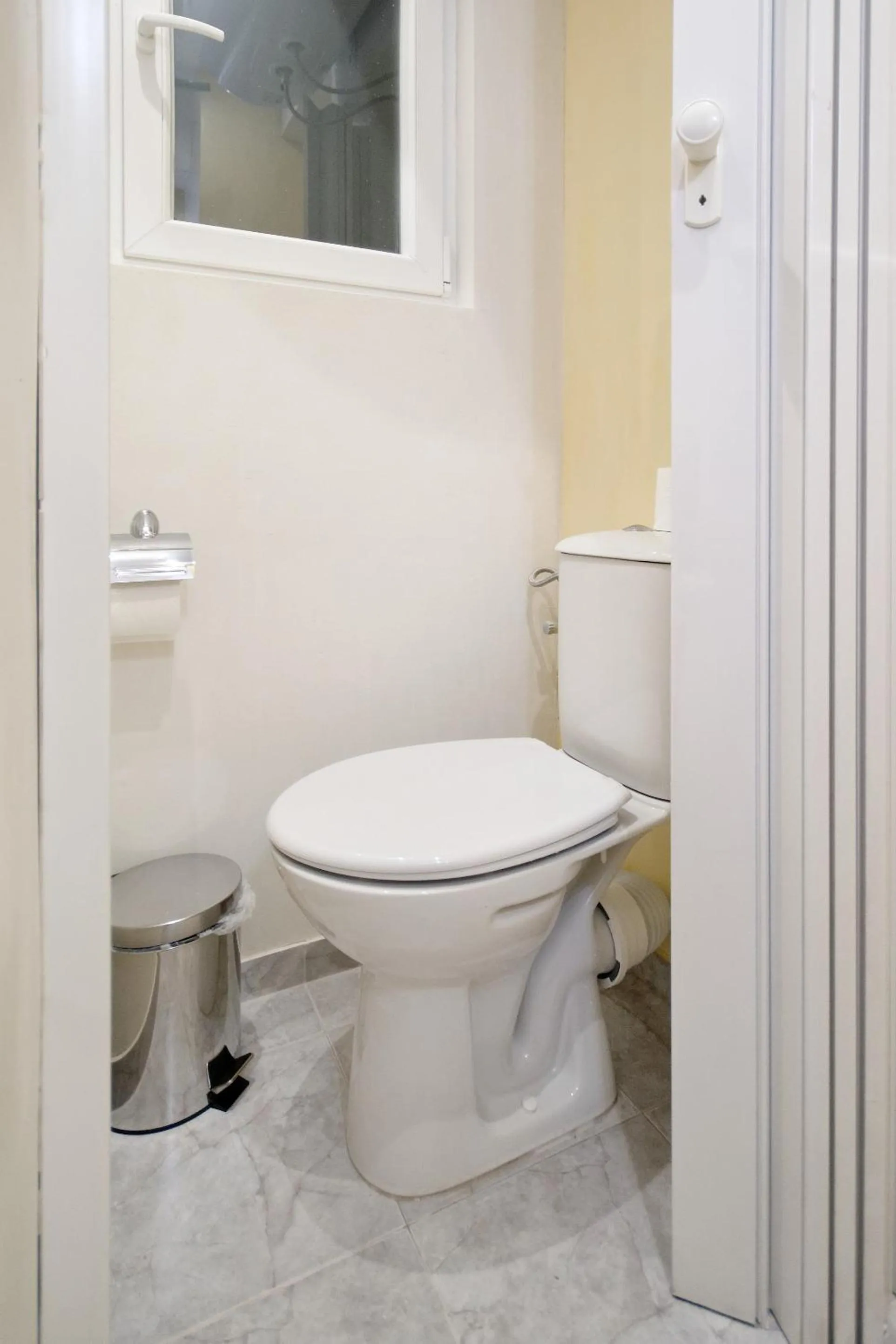 Toilet in Santorini Style in Athens, Greece