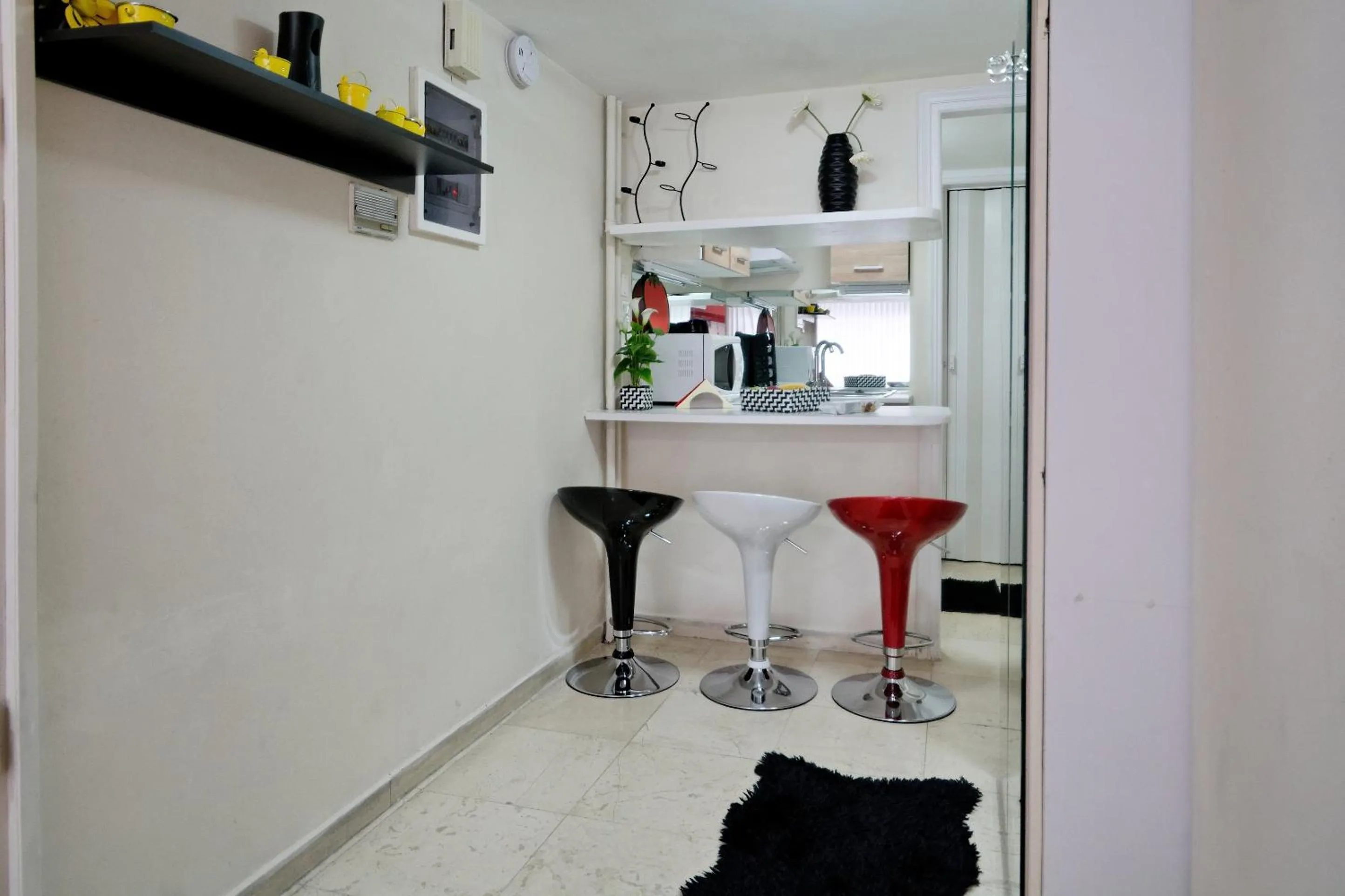 Dining area in Santorini Style in Athens, Greece