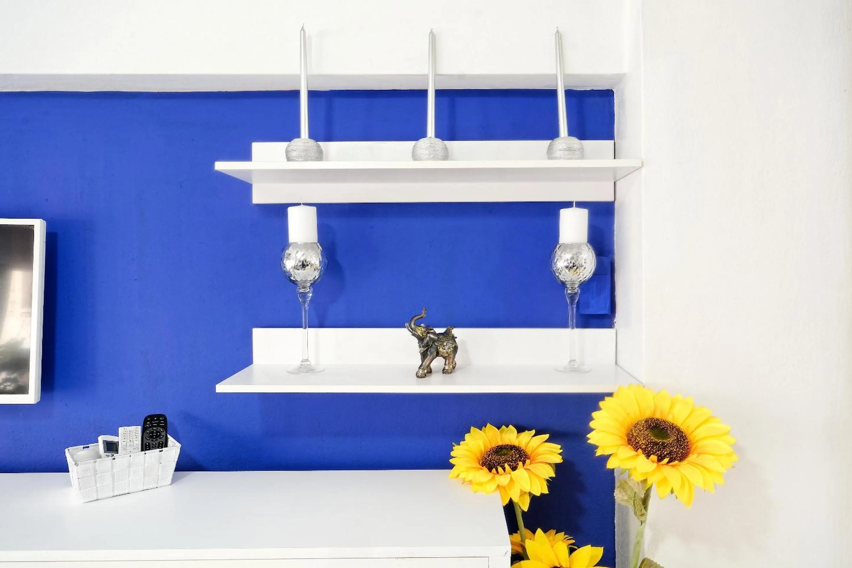 Decorative detail in Santorini Style in Athens, Greece